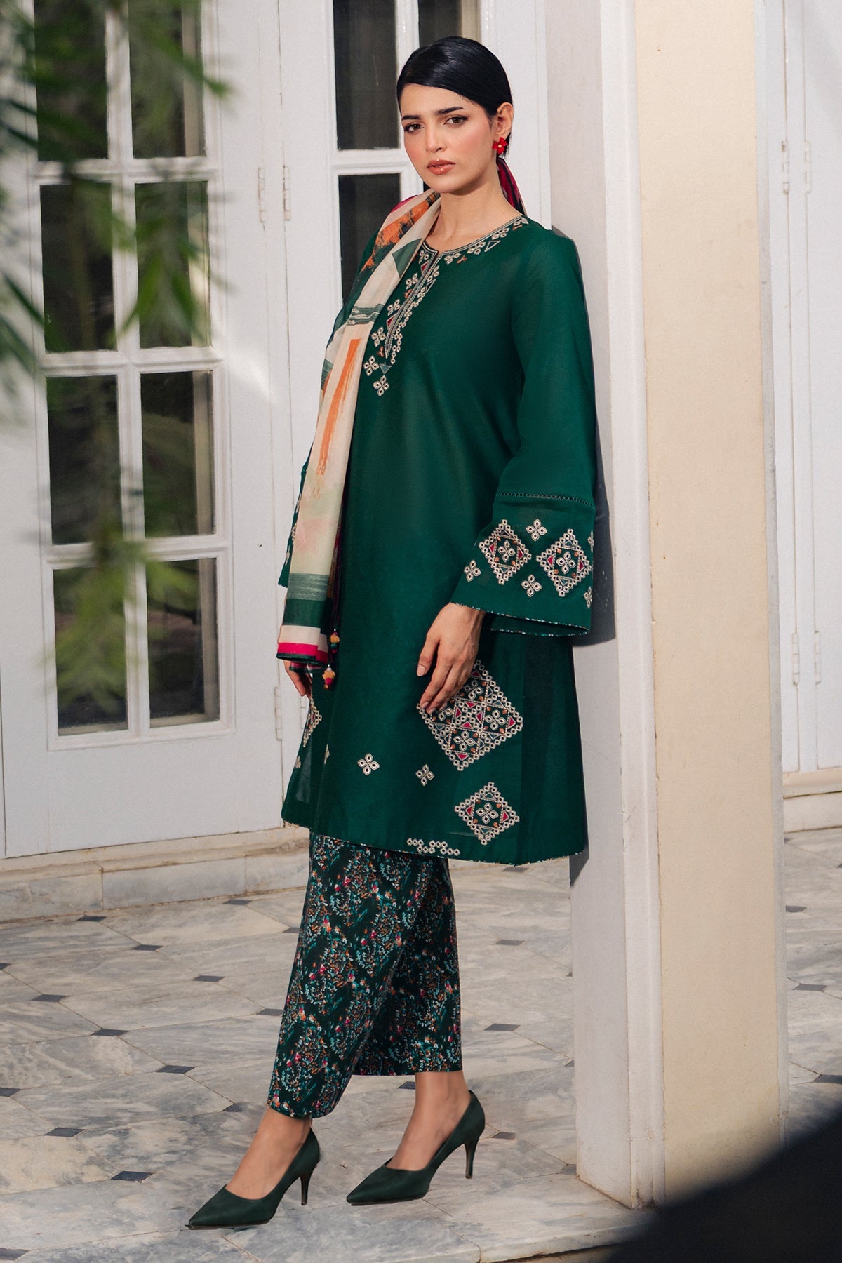 EMBROIDERED LAWN RTW-9377
