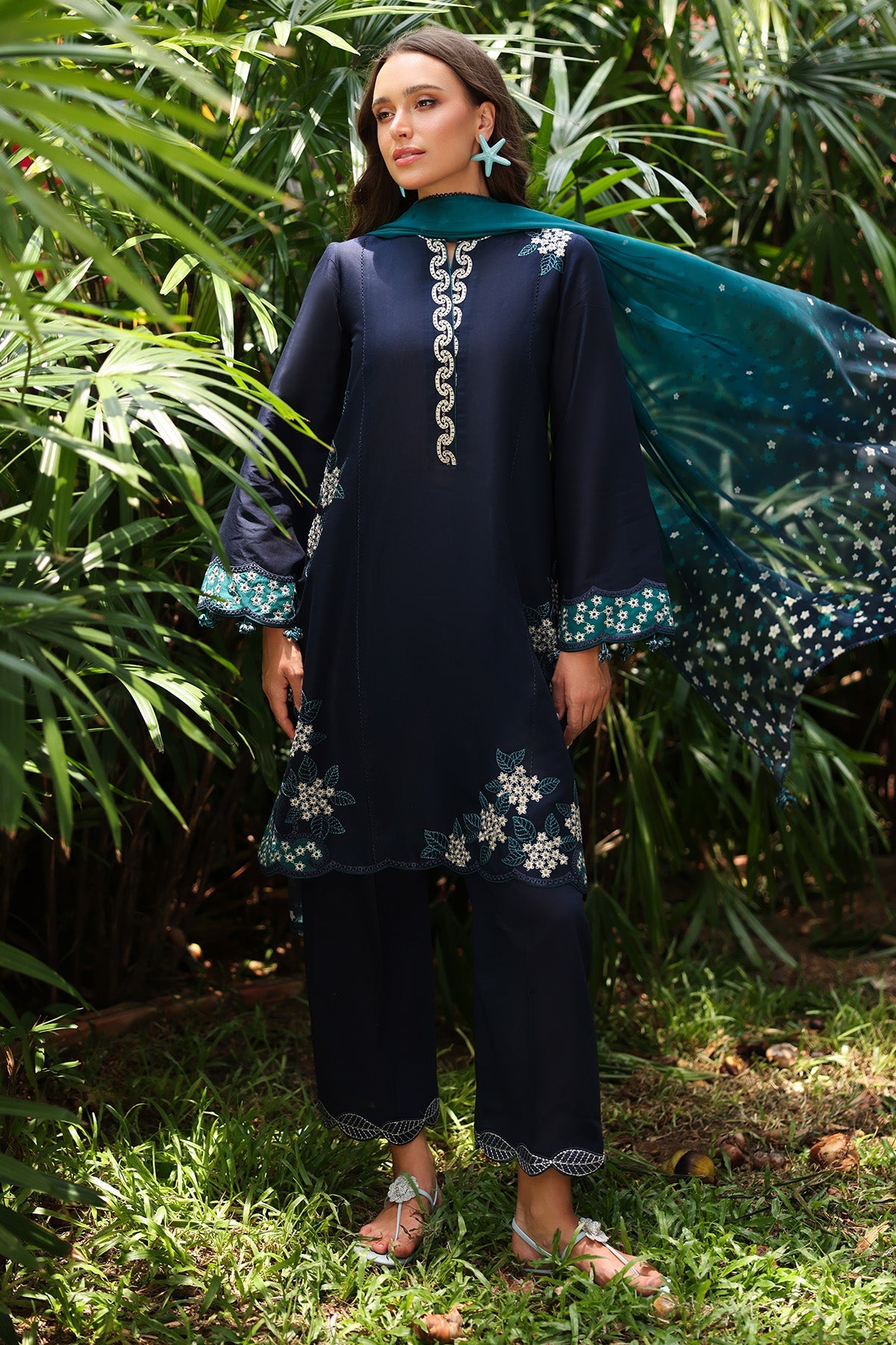 EMBROIDERED LAWN RTW-1302