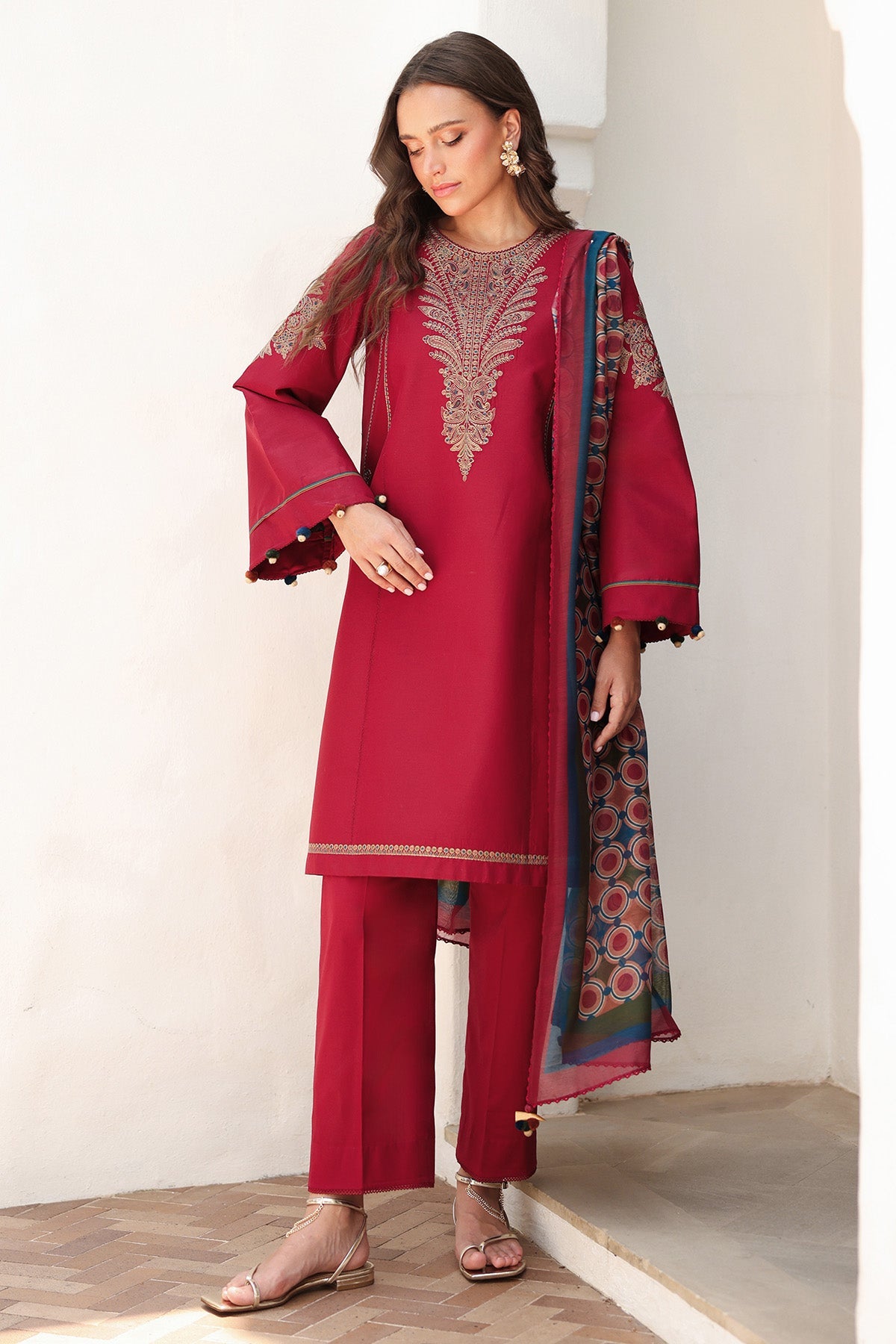 EMBROIDERED LAWN RTW-1236