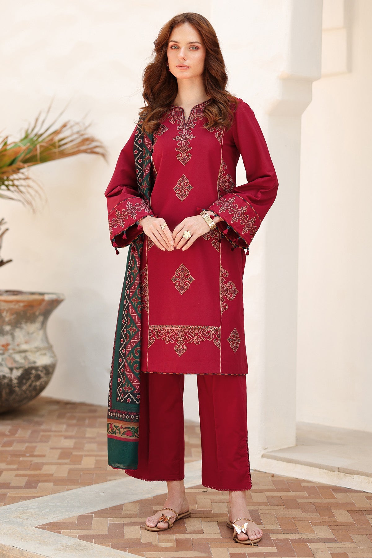 EMBROIDERED LAWN USE-9217