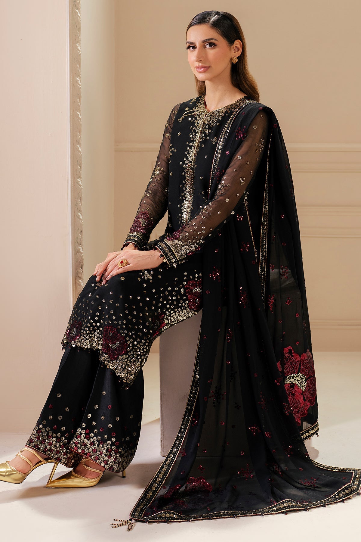 black formal suit