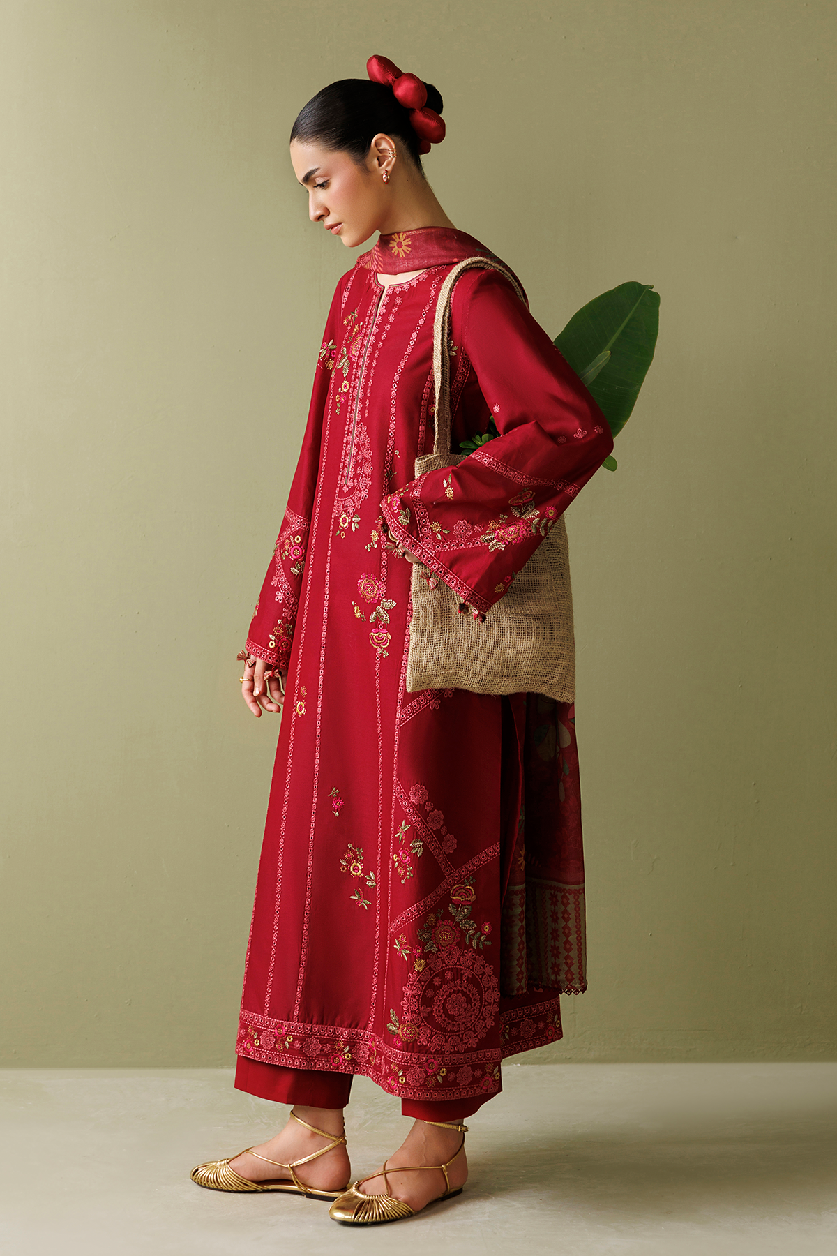 EMBROIDERED LAWN RTW-9343