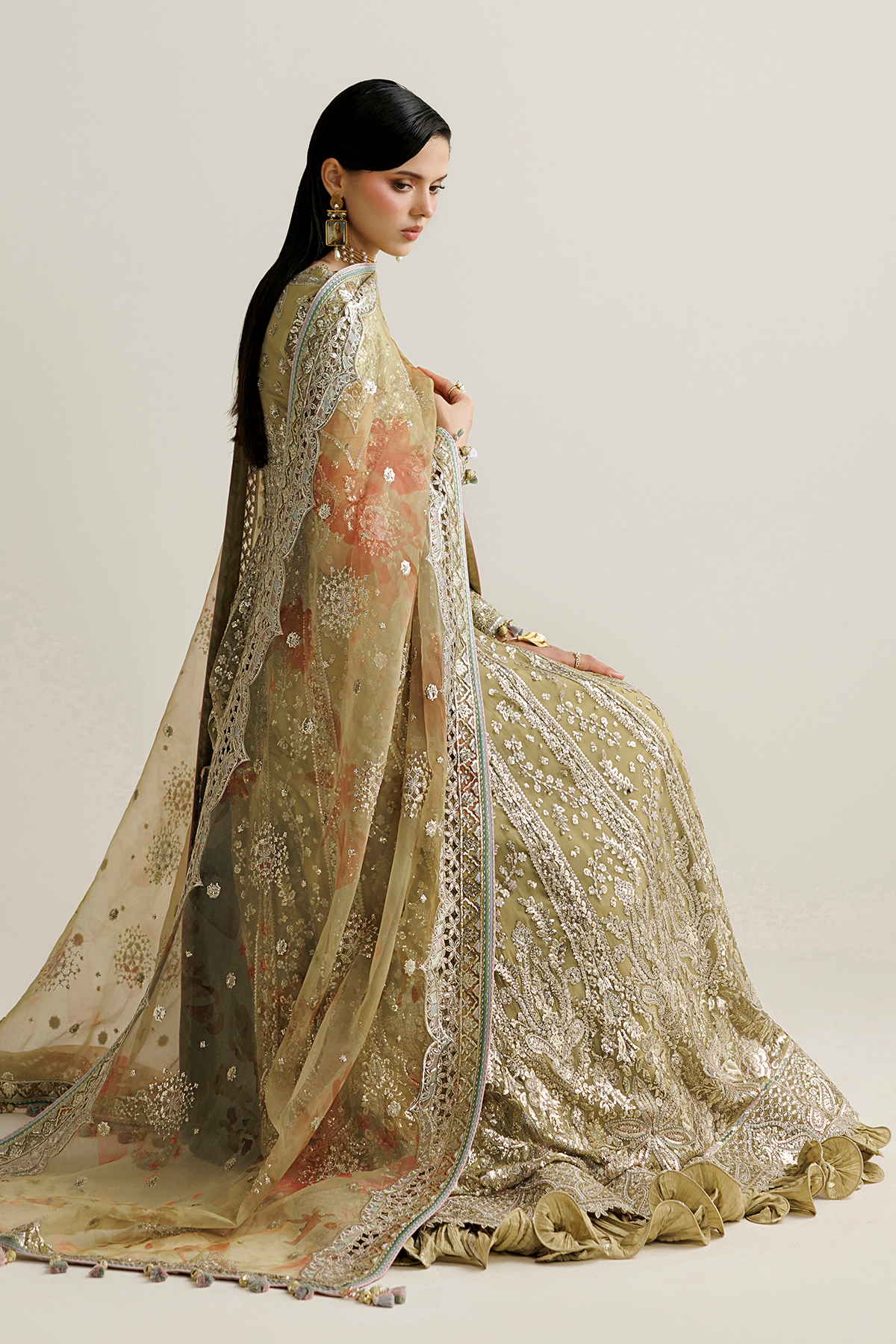 EMBROIDERED CHIFFON UC-3140