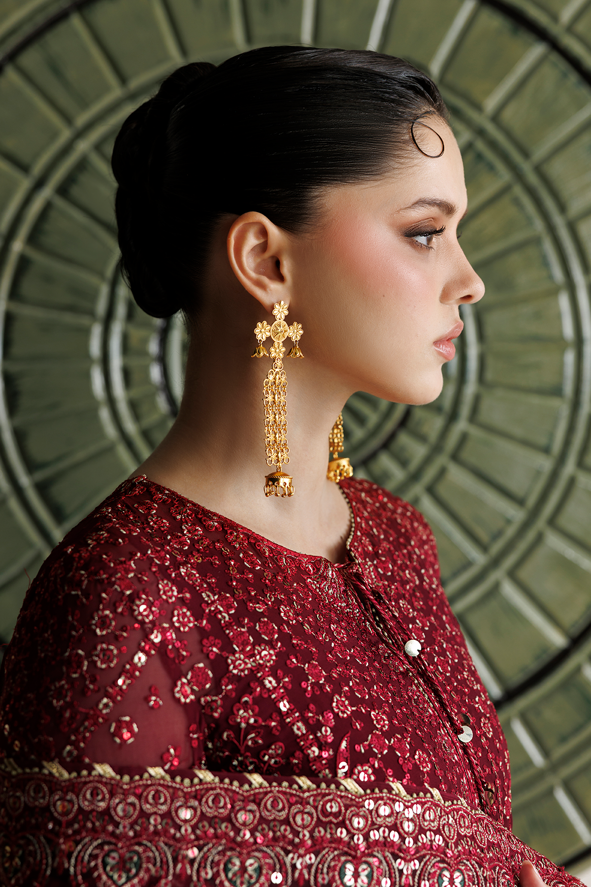 EMBROIDERED CHIFFON UC-3143