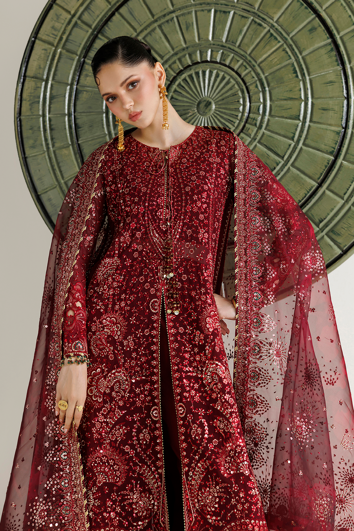 EMBROIDERED CHIFFON UC-3143