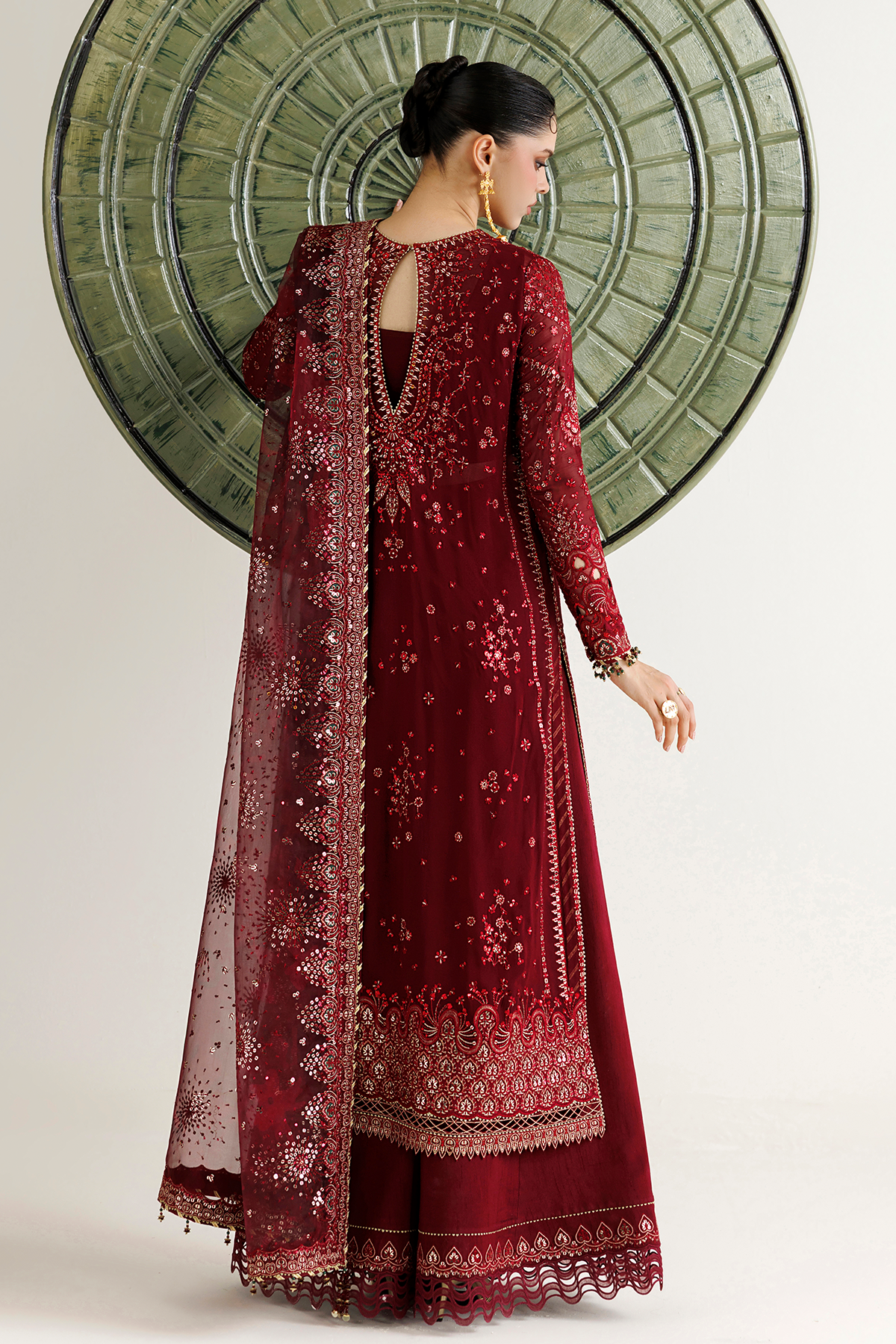 EMBROIDERED CHIFFON UC-3143