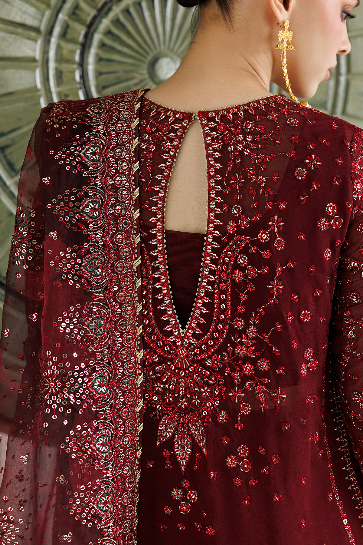 EMBROIDERED CHIFFON UC-3143