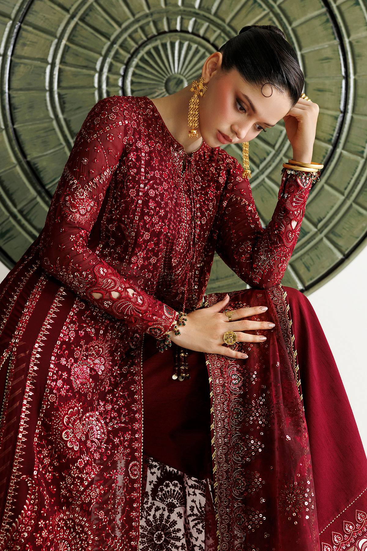 EMBROIDERED CHIFFON UC-3143