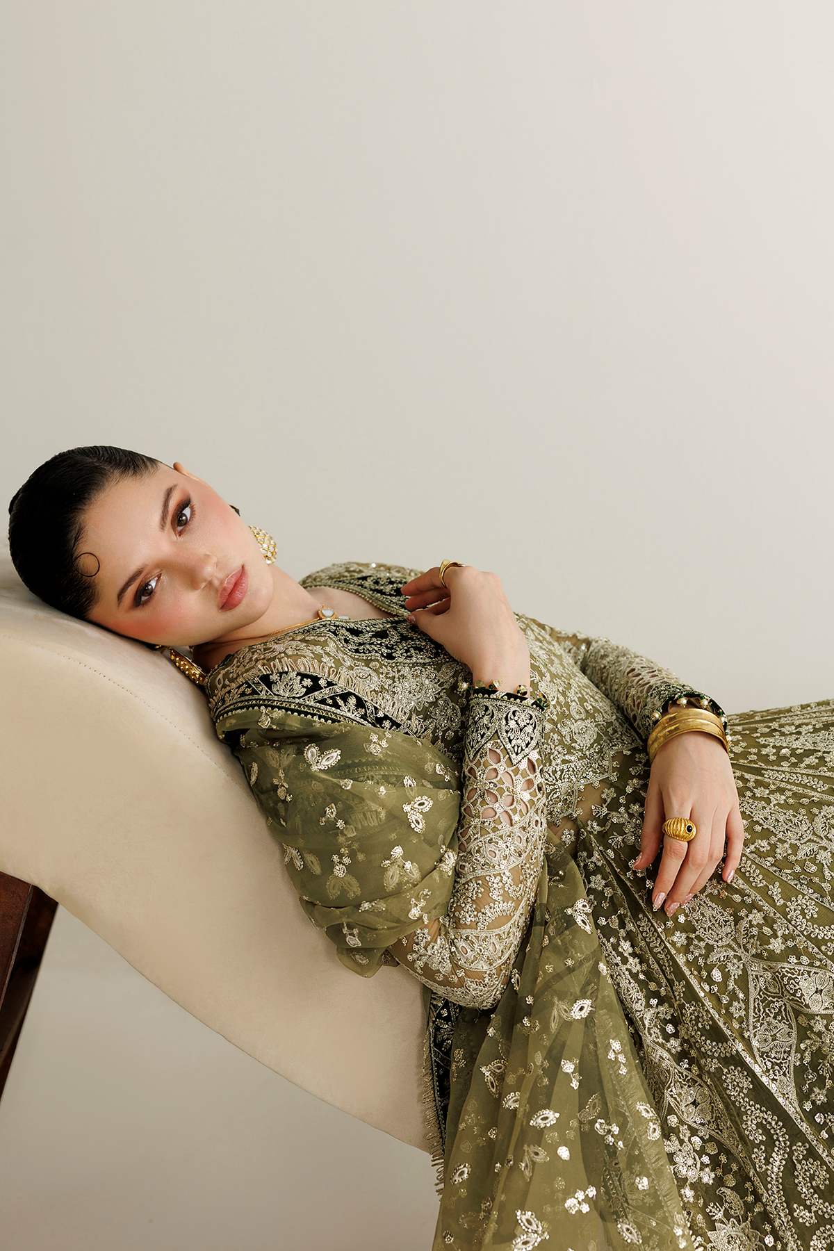 EMBROIDERED CHIFFON UC-3141