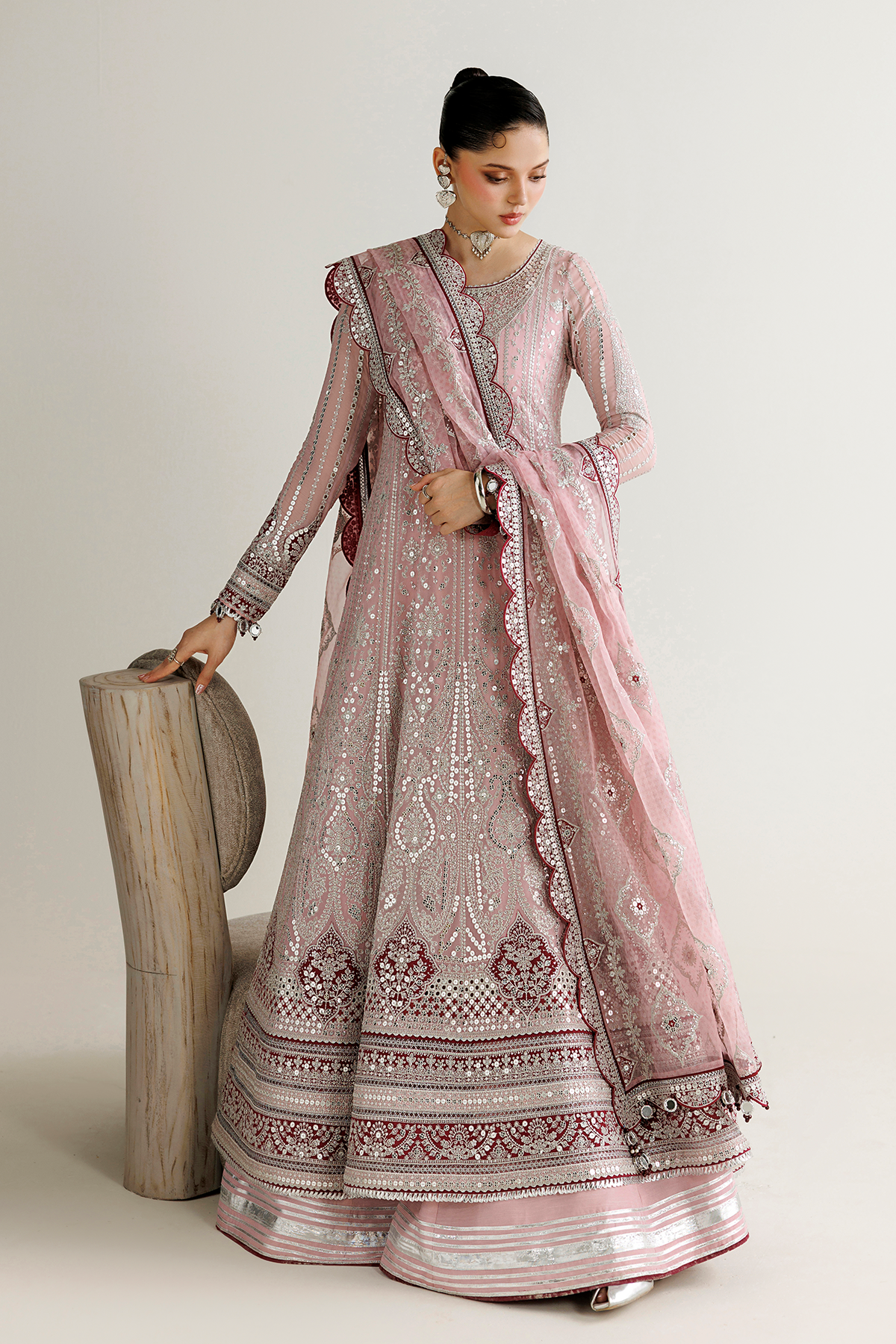 EMBROIDERED CHIFFON UC-3142