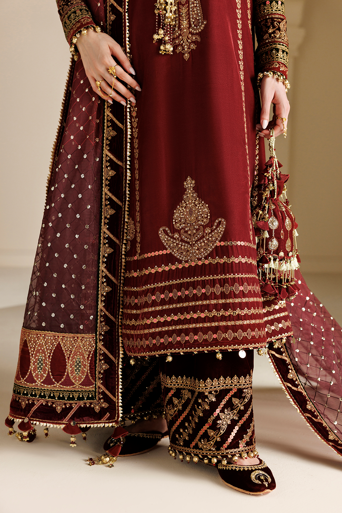 Embroidered Velvet Formal CVF26-D10