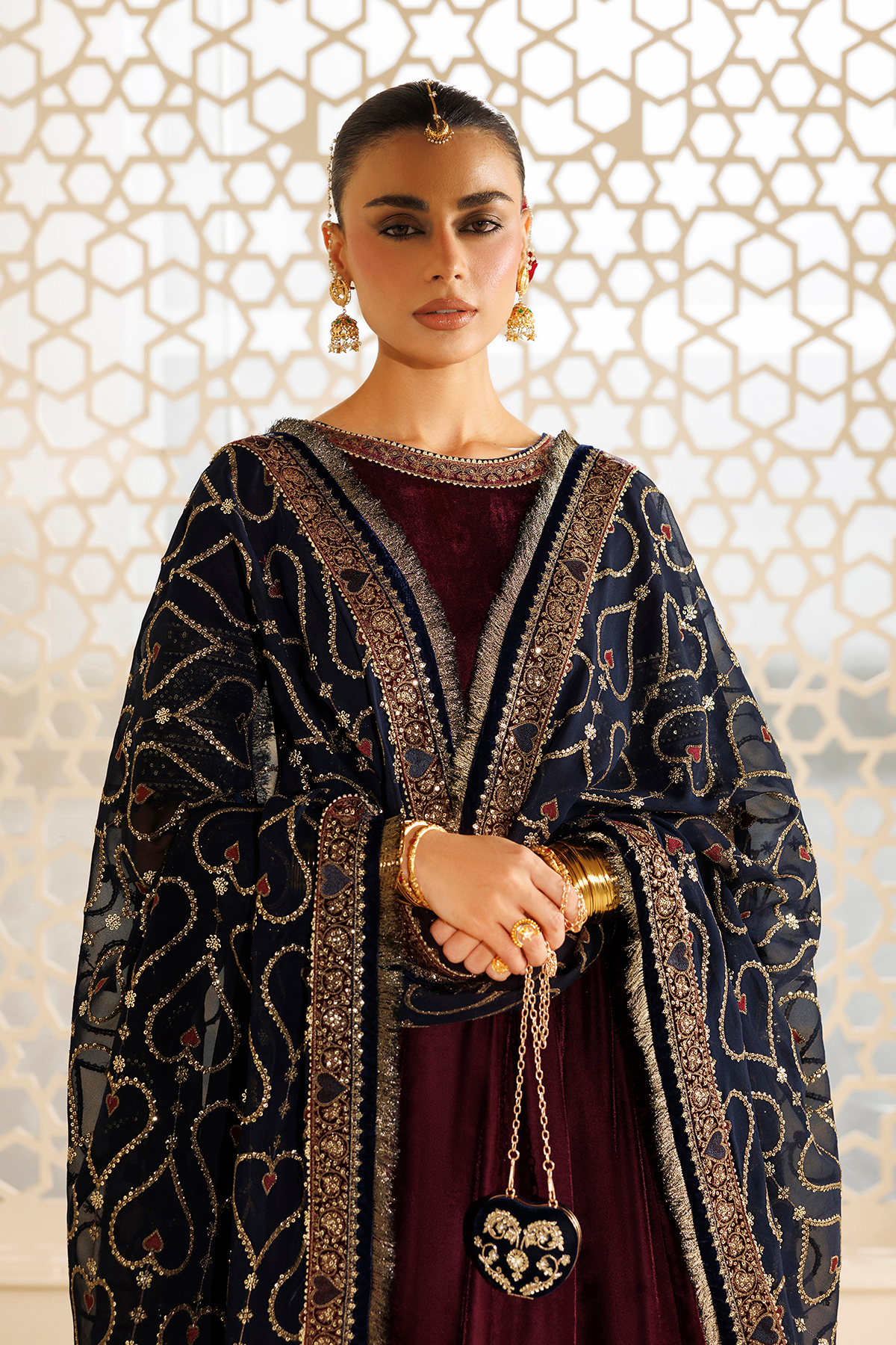 Embroidered Velvet Formal CVF26-D04