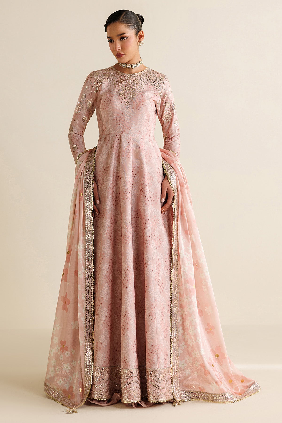 Embroidered Raw Silk UR-7067
