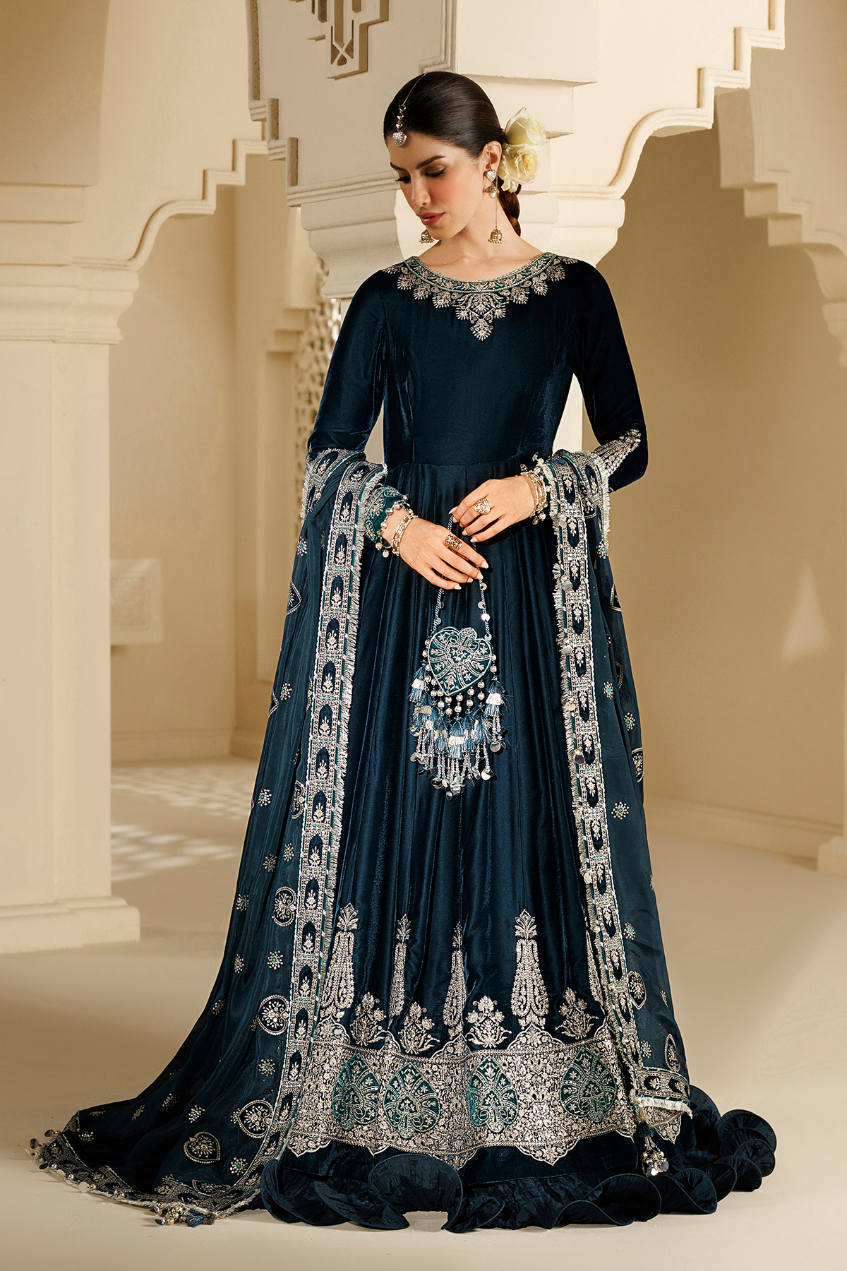 Embroidered Velvet Formal CVF26-D09