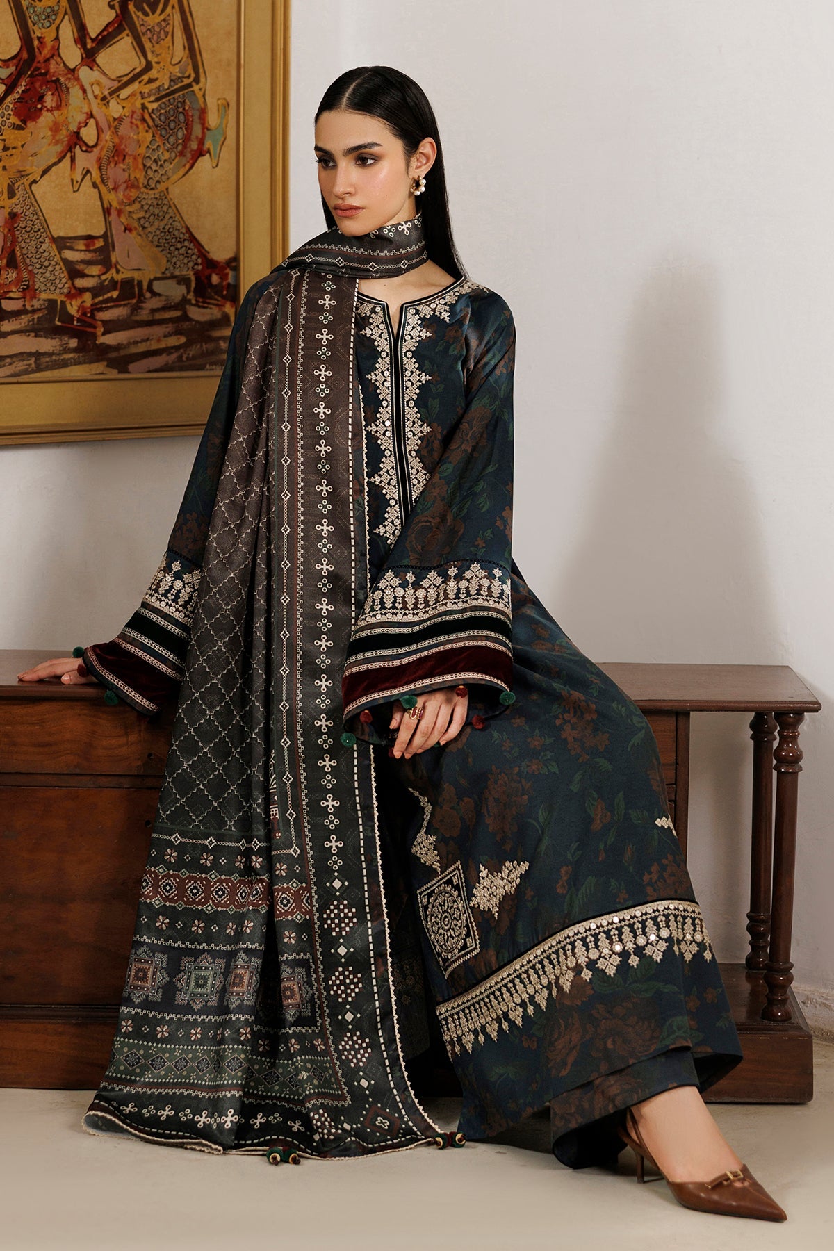 EMBROIDERED PREMIUM VISCOSE RTW-0266