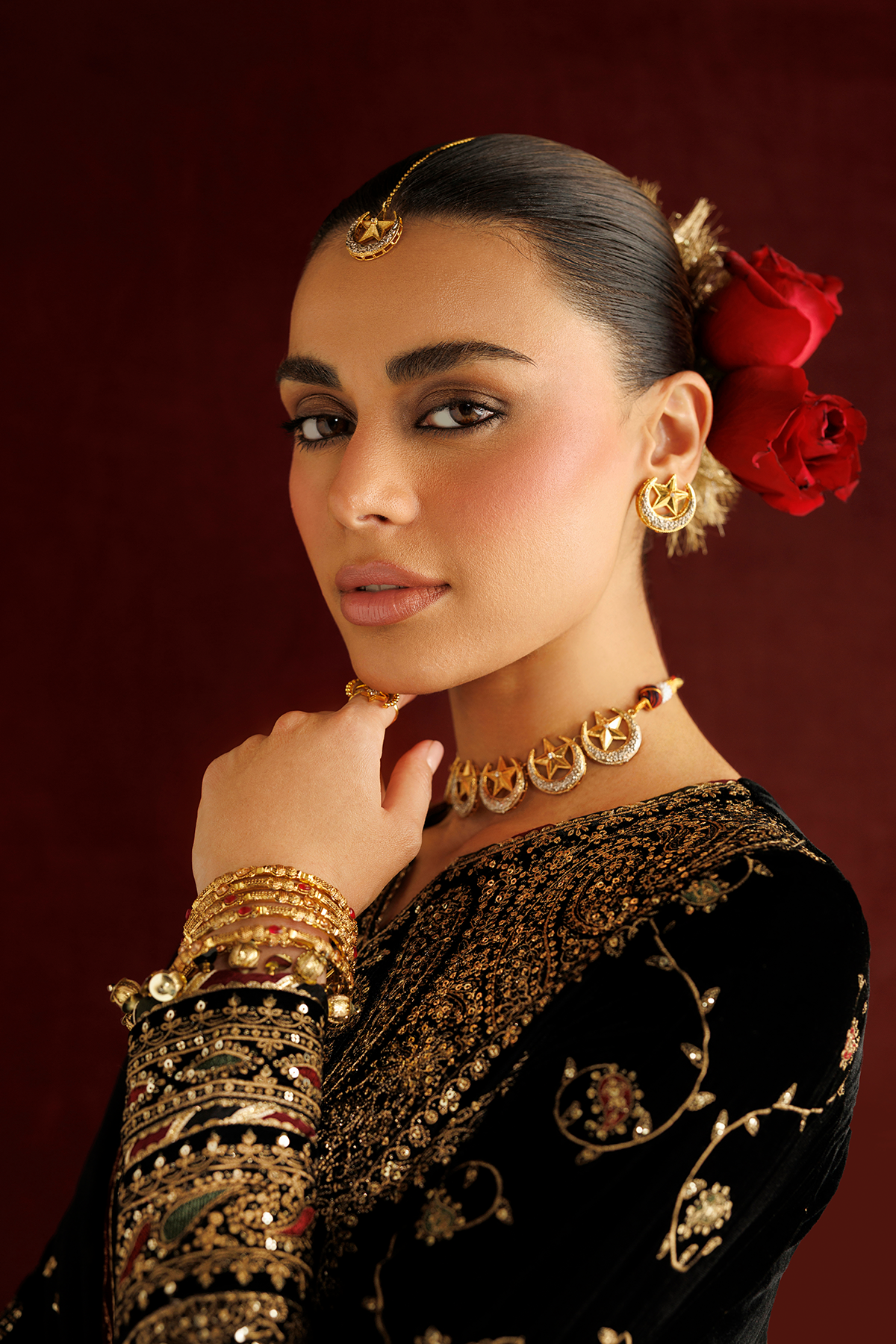 Embroidered Velvet Formal CVF26-D05
