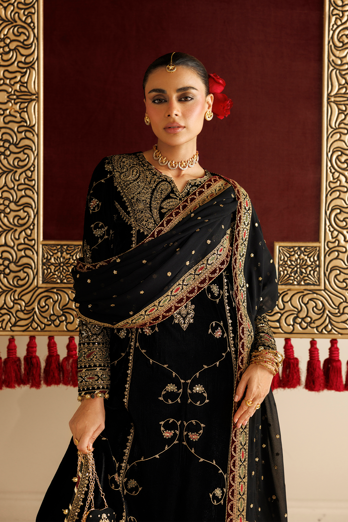 Embroidered Velvet Formal CVF26-D05