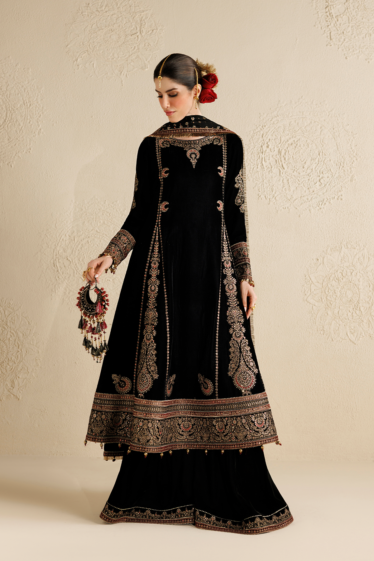 Embroidered Velvet Formal CVF26-D01