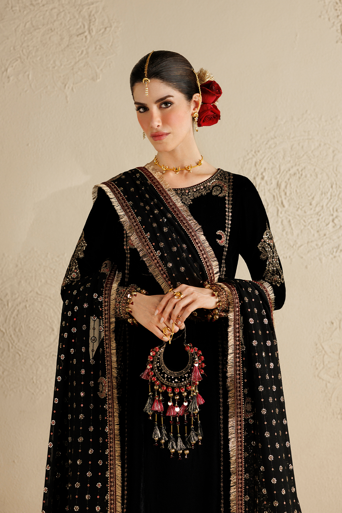 Embroidered Velvet Formal CVF26-D01