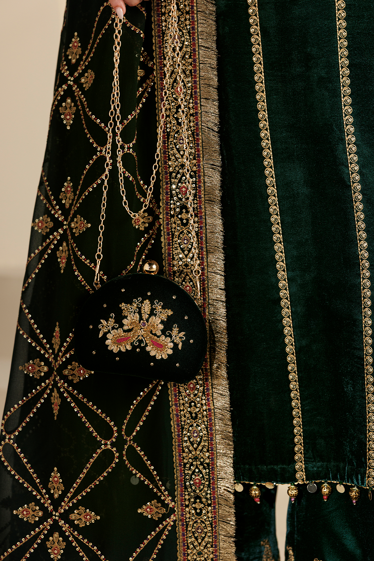 Embroidered Velvet Formal CVF26-D07