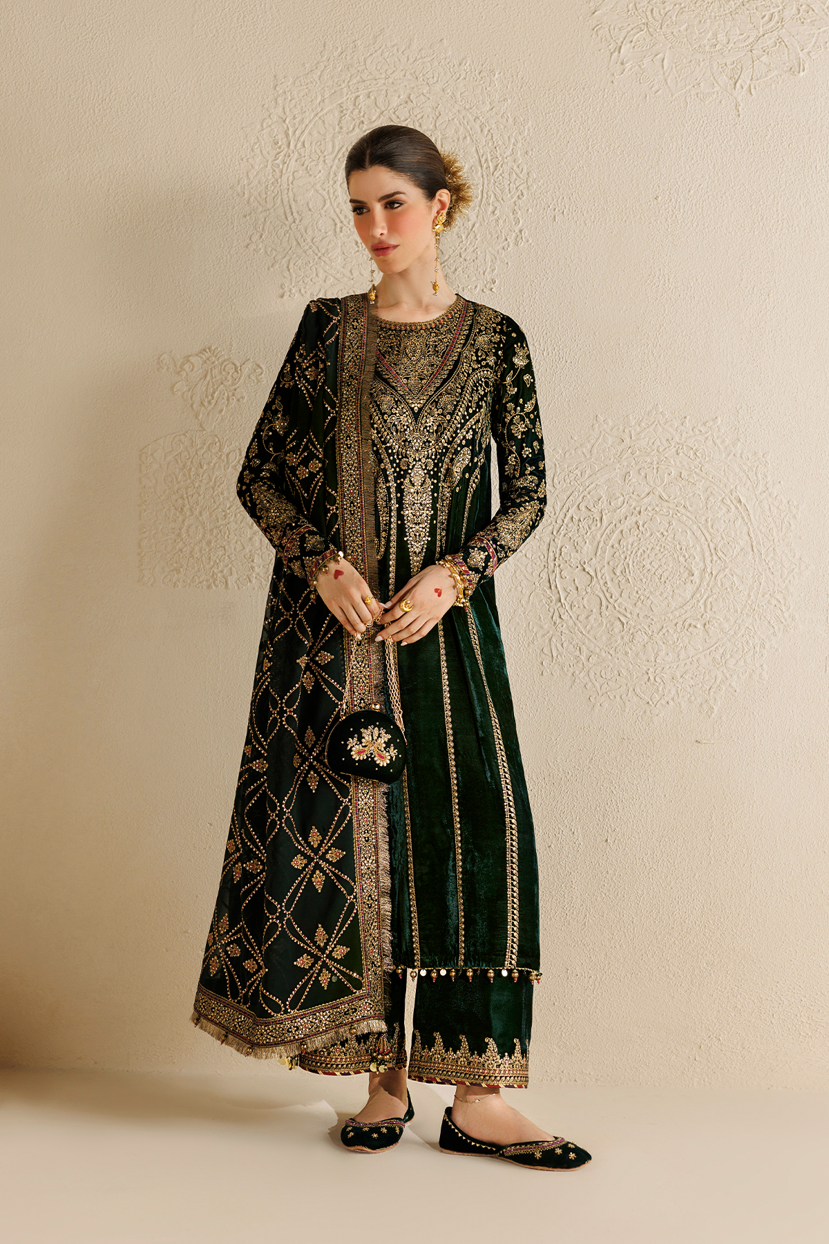 Embroidered Velvet Formal CVF26-D07