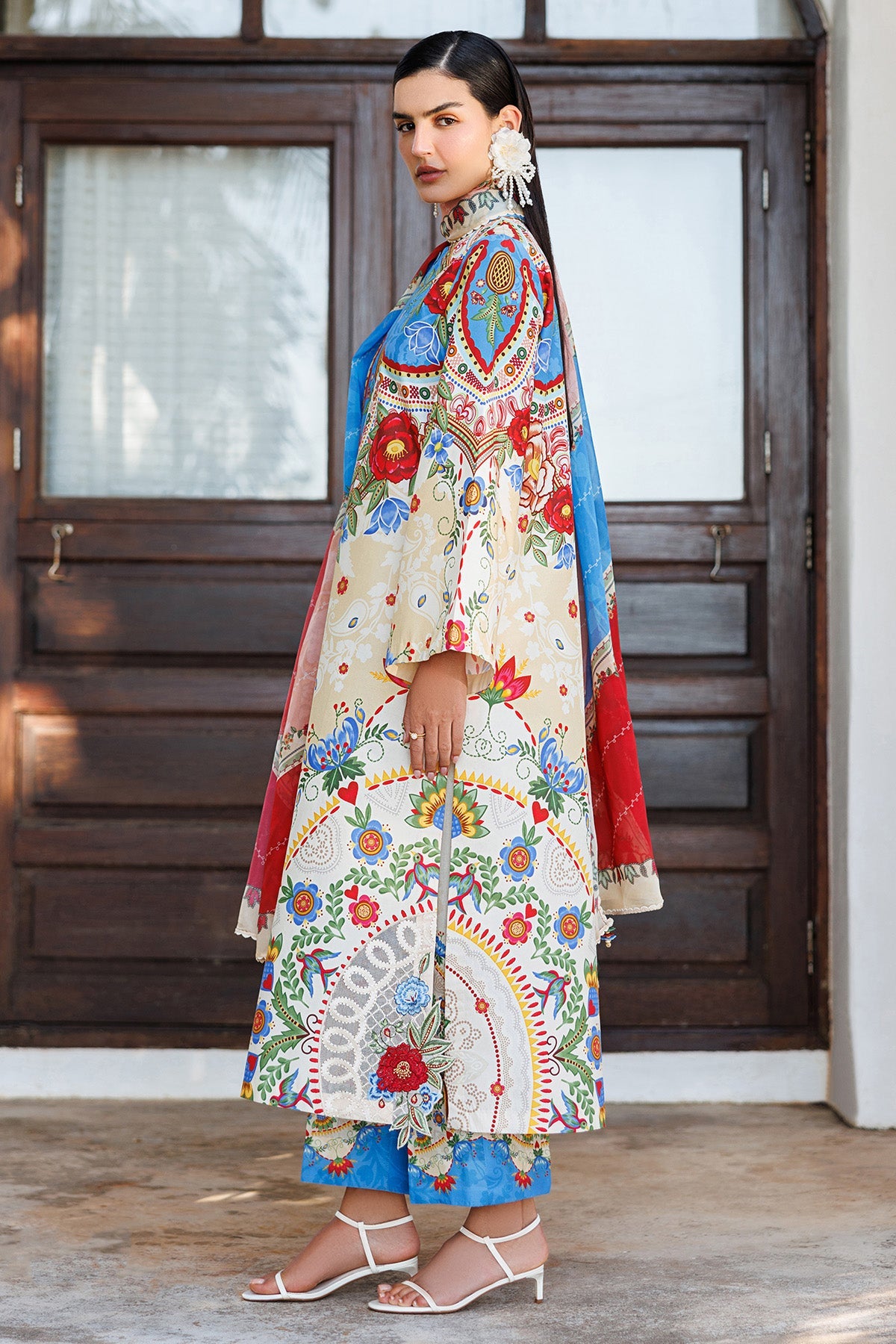 EMBROIDERED LAWN USE-9312