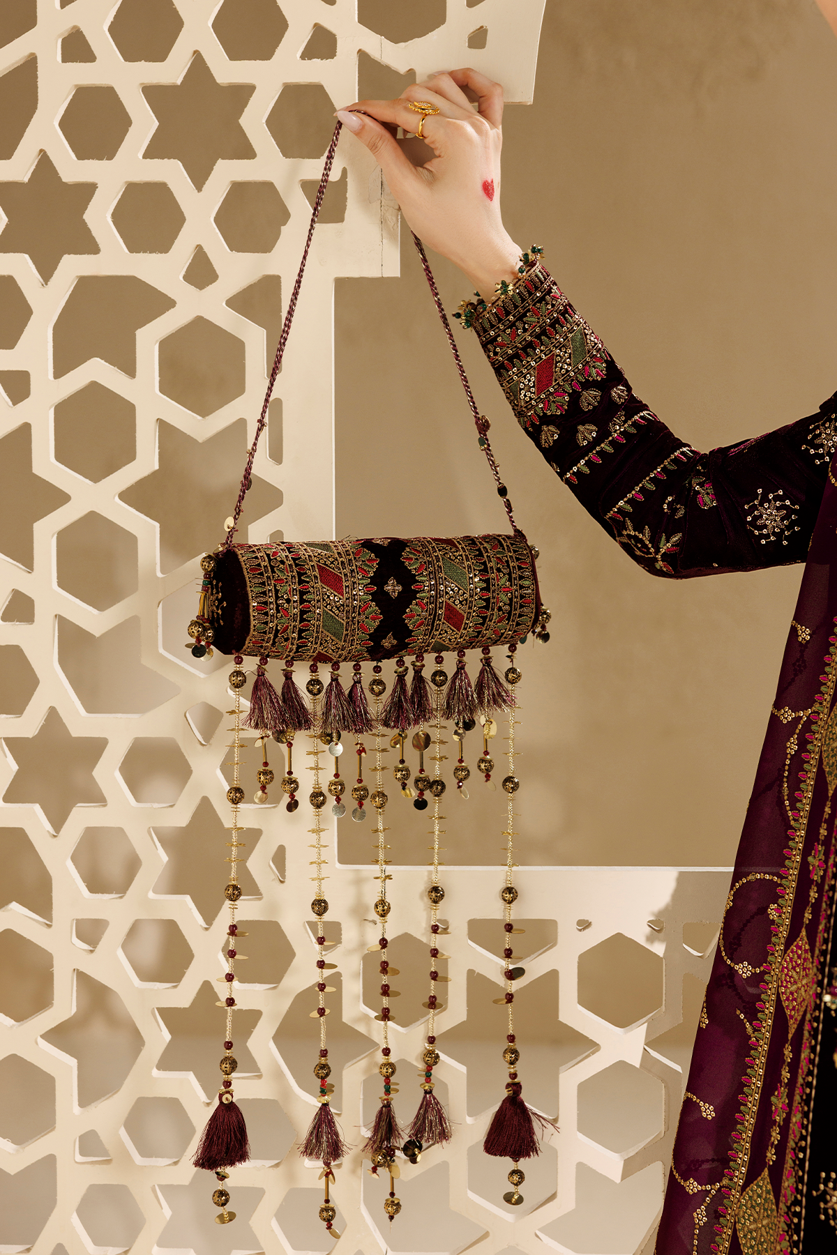 Embroidered Velvet Formal CVF26-D08