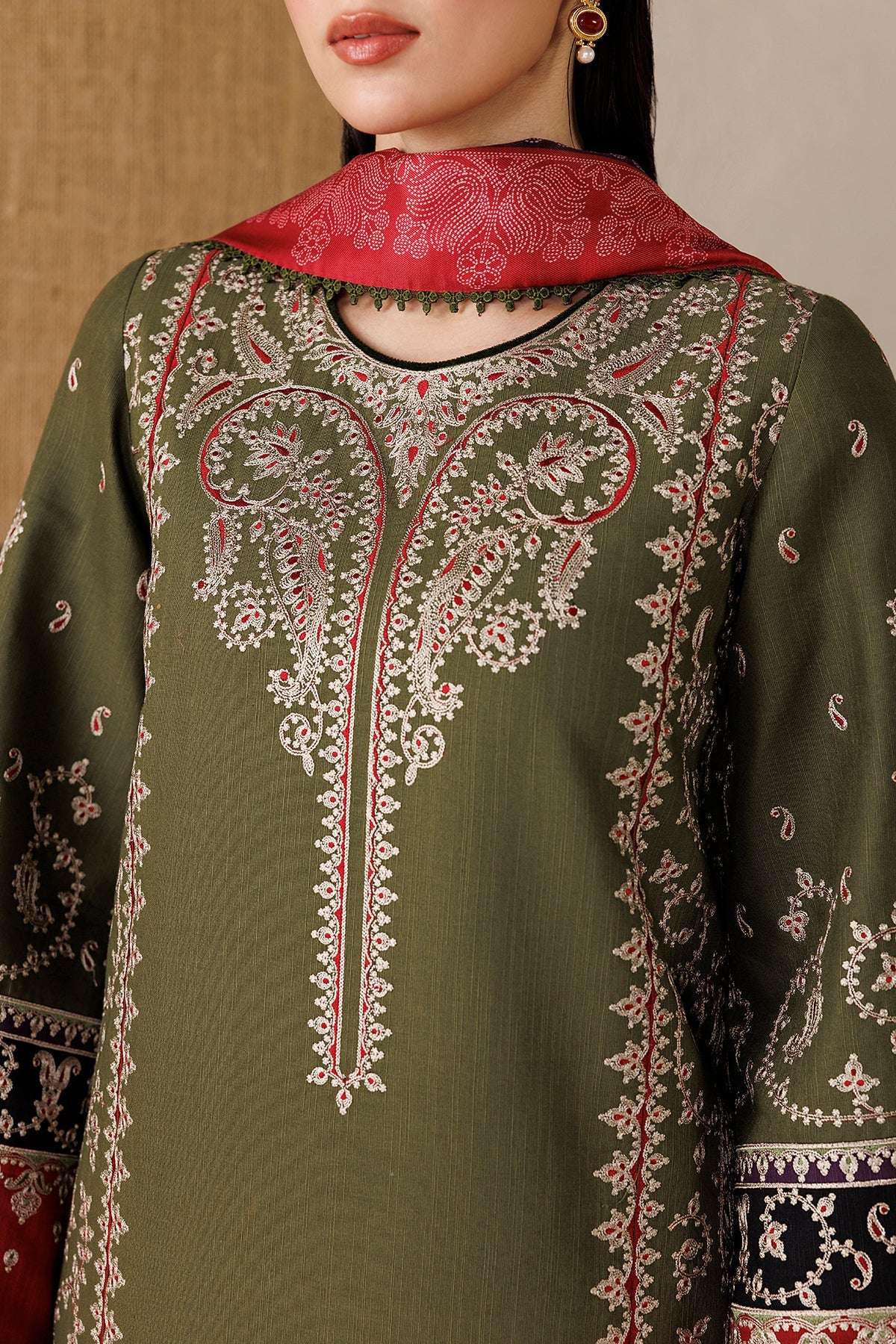 EMBROIDERED PREMIUM KHADDAR RTW-0255