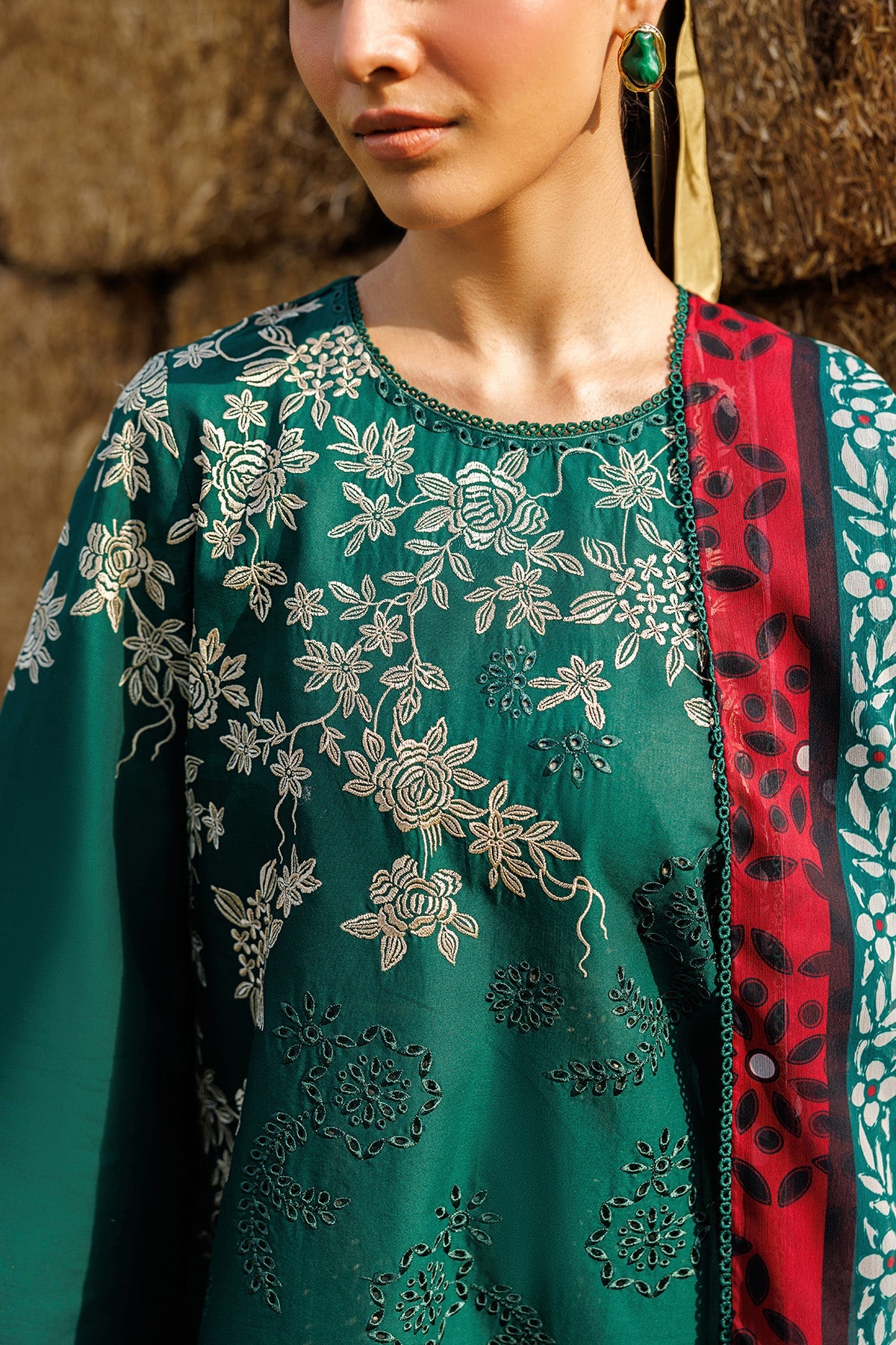 EMBROIDERED LAWN USE-9330