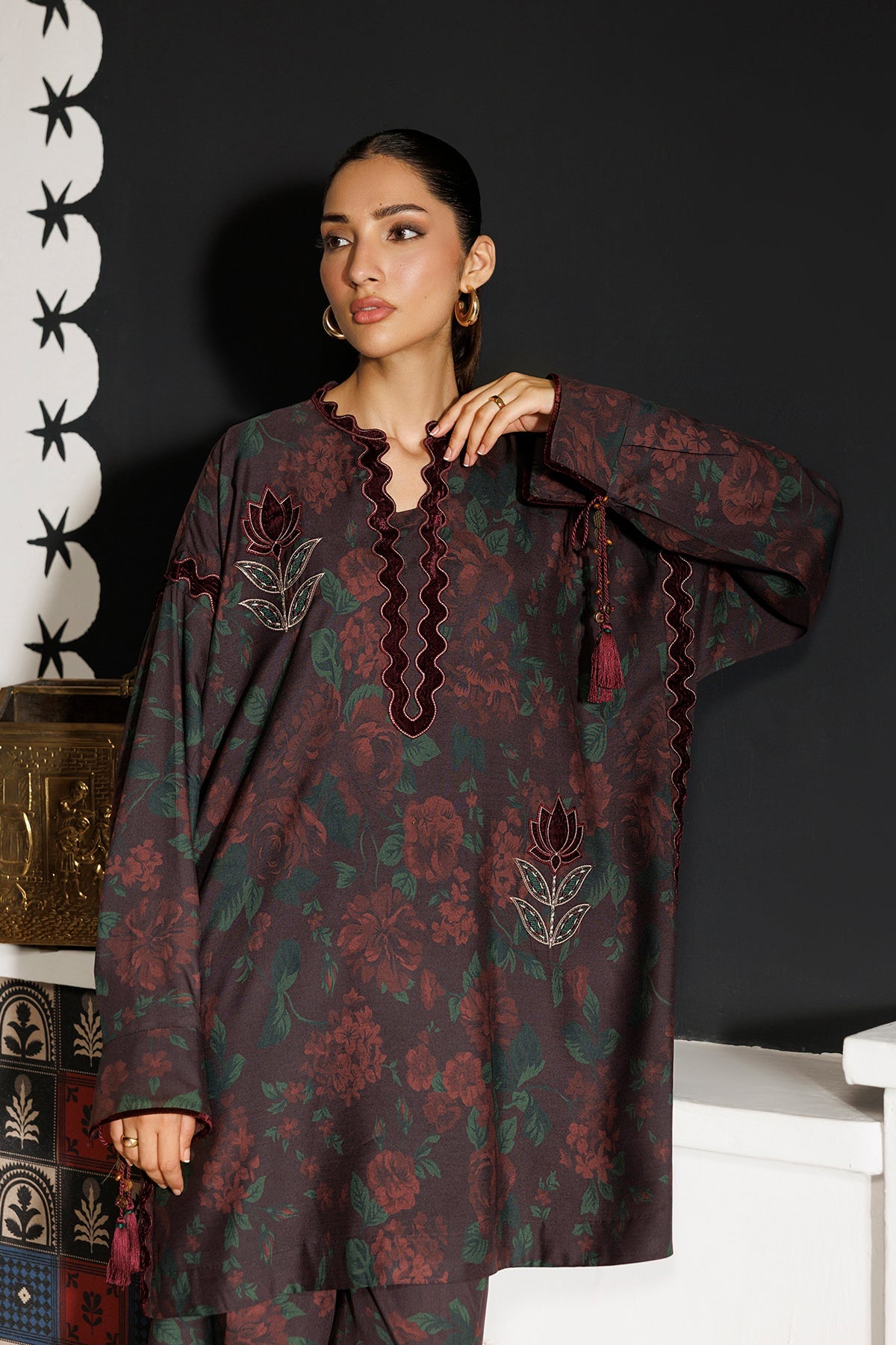 EMBROIDERED PREMIUM VISCOSE RTW-1330