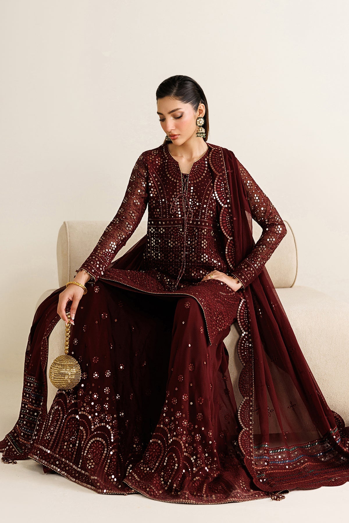 EMBROIDERED CHIFFON UC-3126