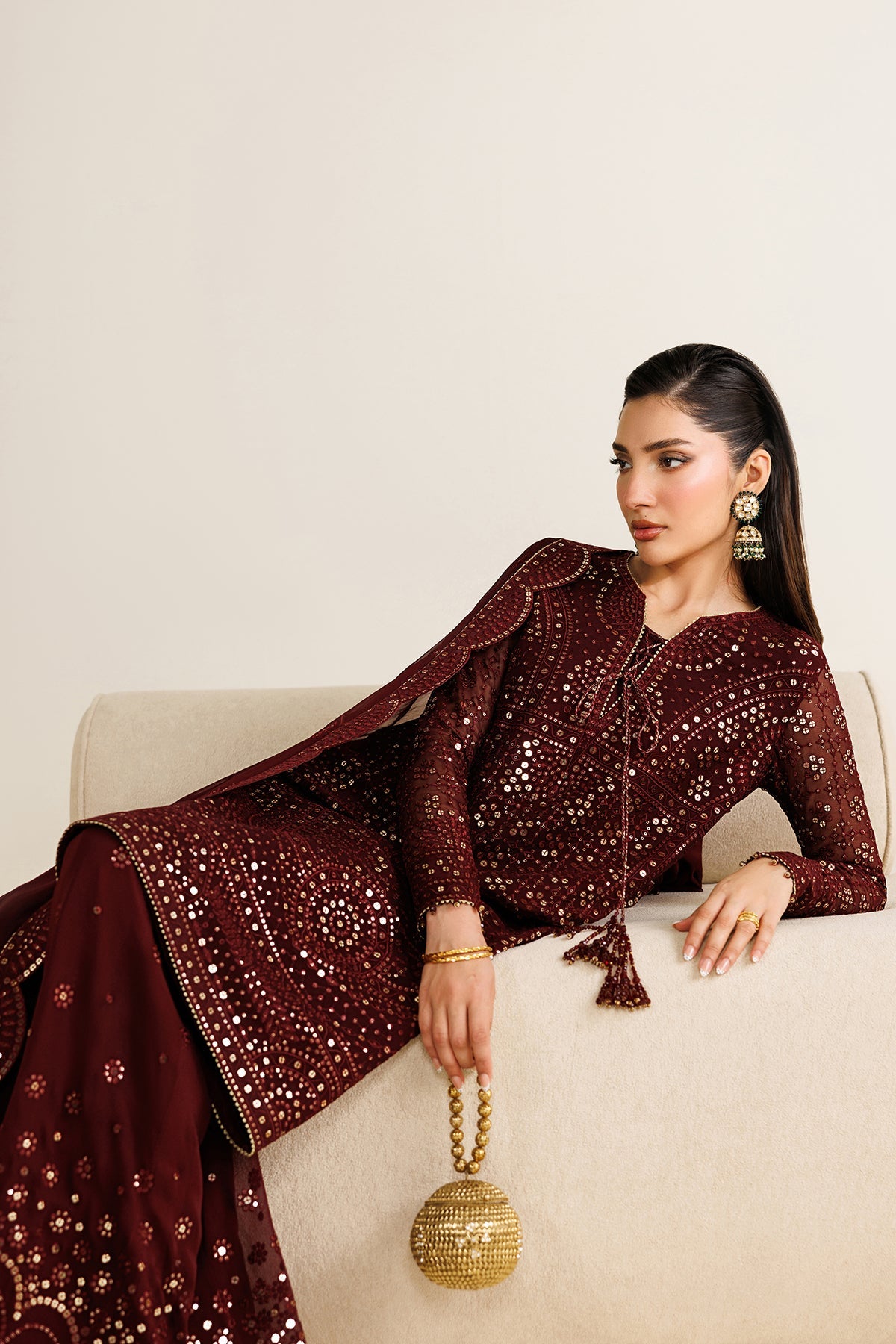 EMBROIDERED CHIFFON UC-3126