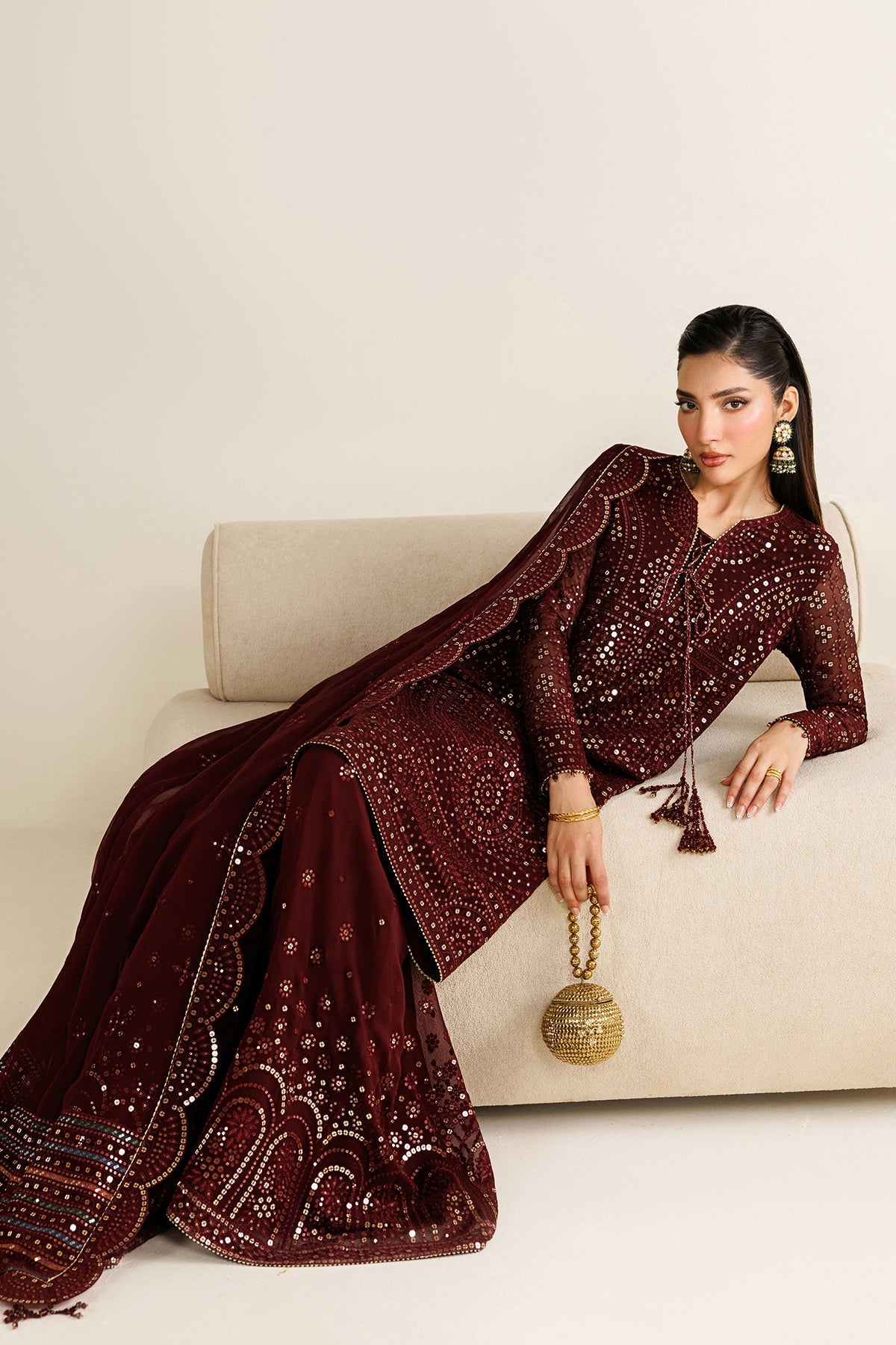 EMBROIDERED CHIFFON UC-3126