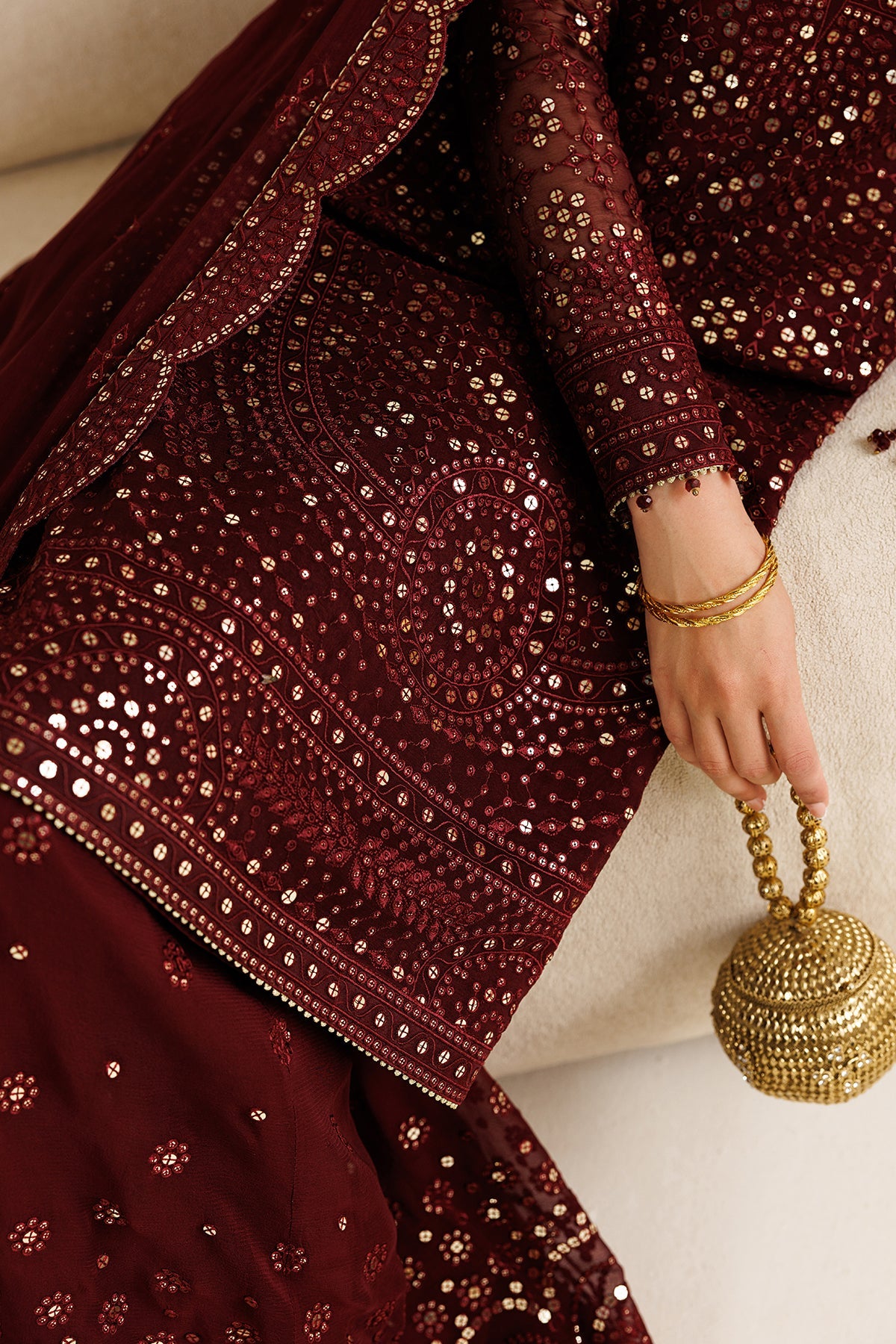EMBROIDERED CHIFFON UC-3126