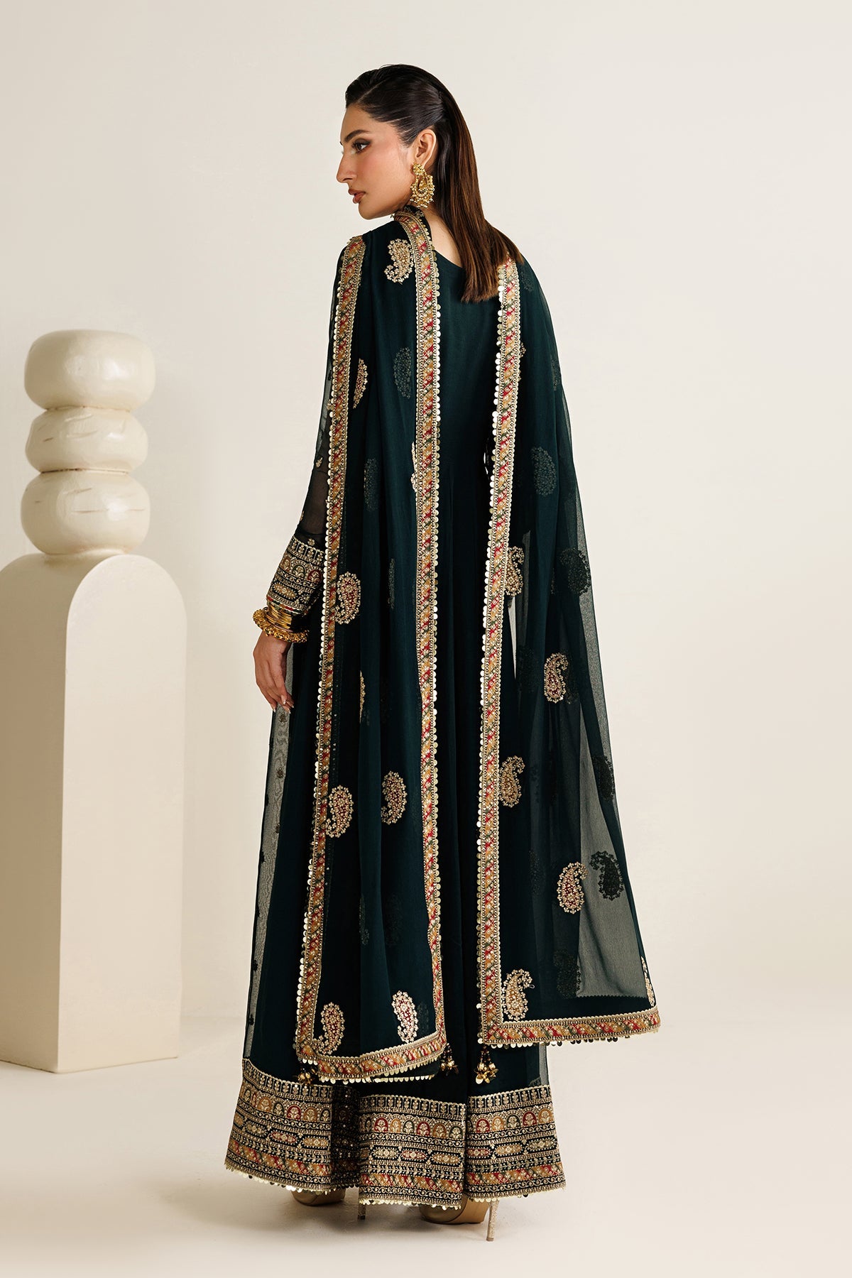 EMBROIDERED CHIFFON UC-3128