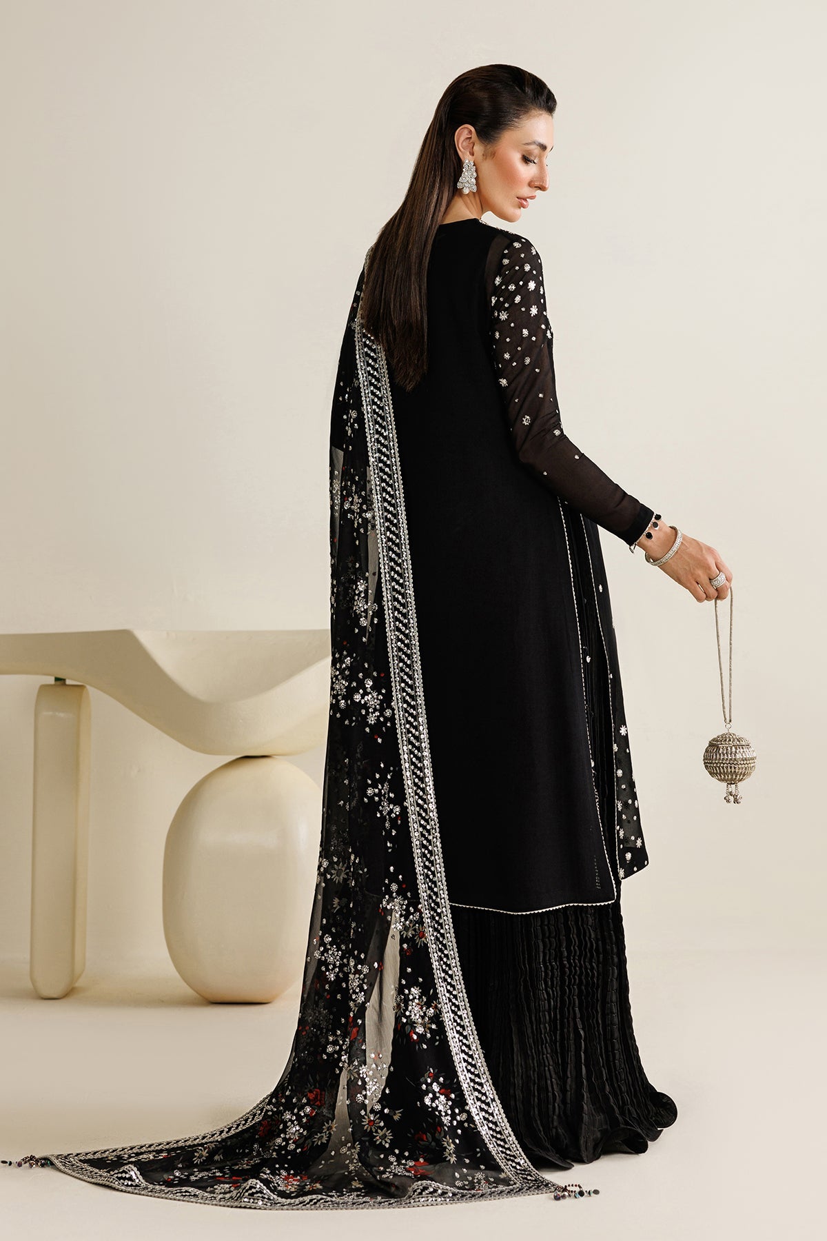 EMBROIDERED CHIFFON UC-3127