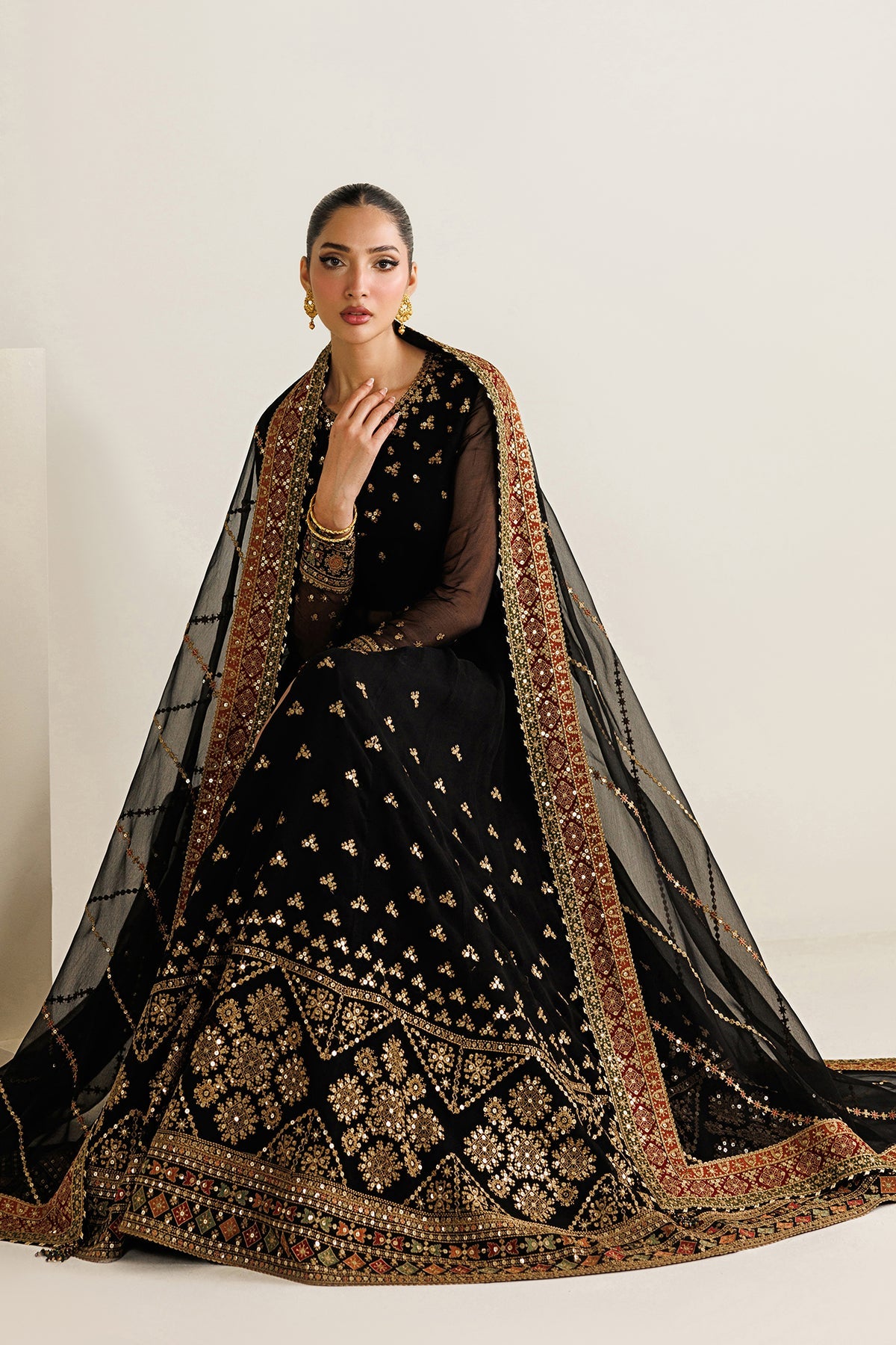 EMBROIDERED CHIFFON UC-3125