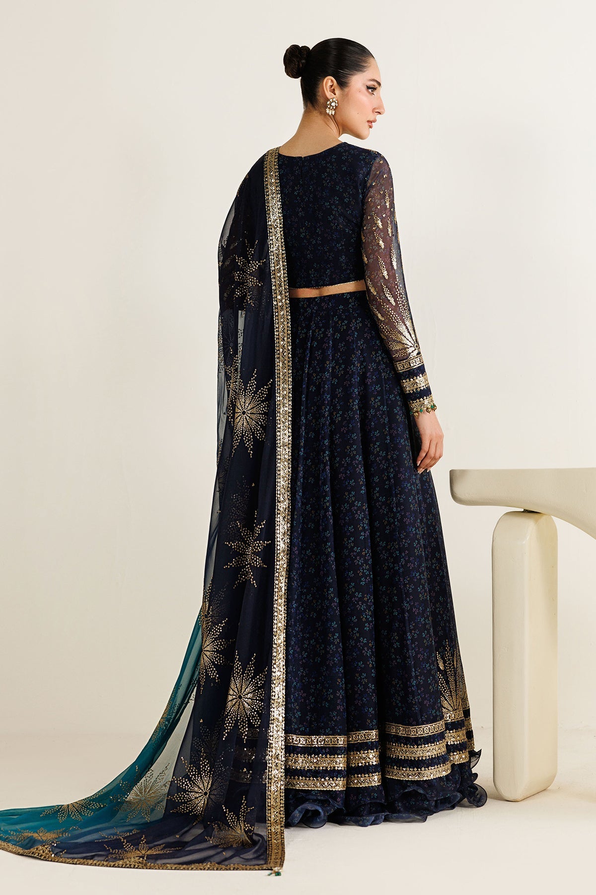 EMBROIDERED CHIFFON UC-3103