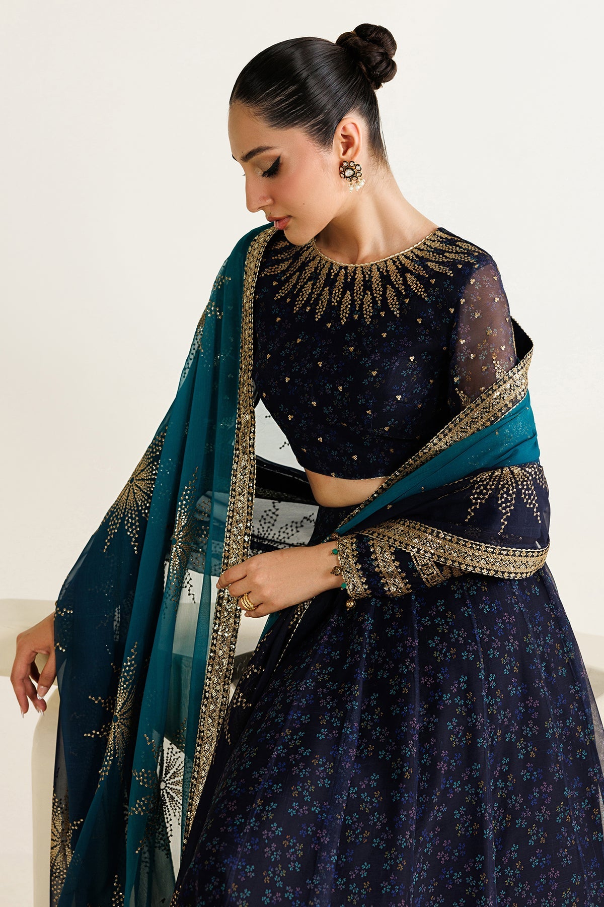 EMBROIDERED CHIFFON UC-3103