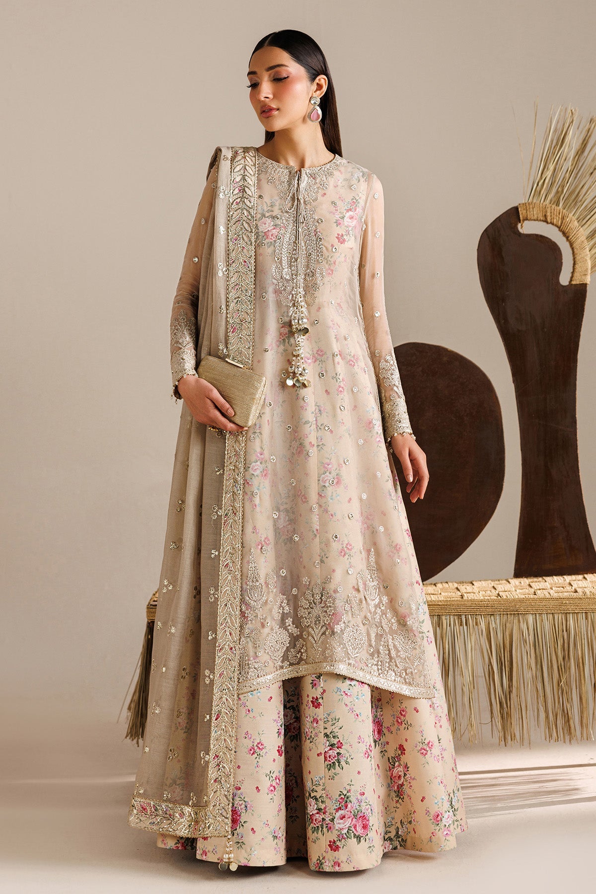 EMBROIDERED CHIFFON UC-3117