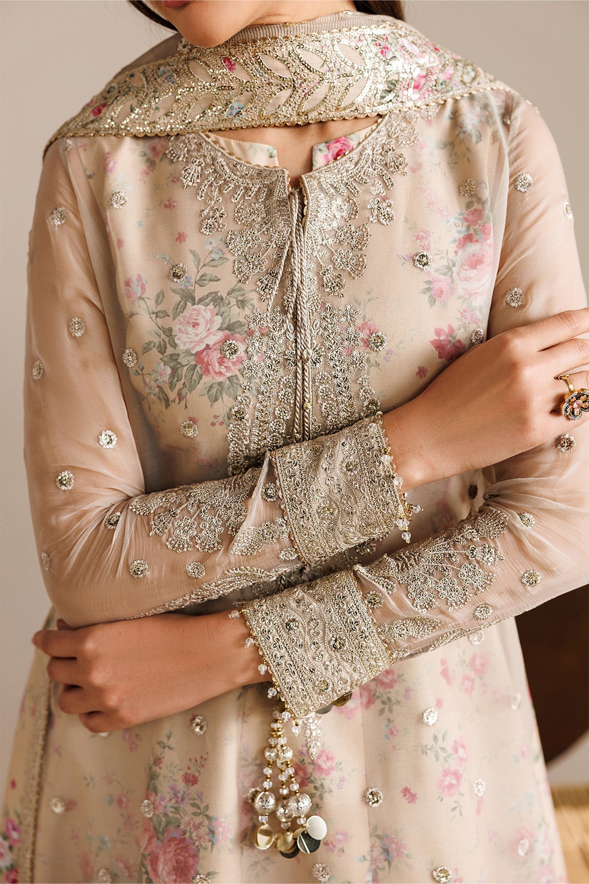 EMBROIDERED CHIFFON UC-3117