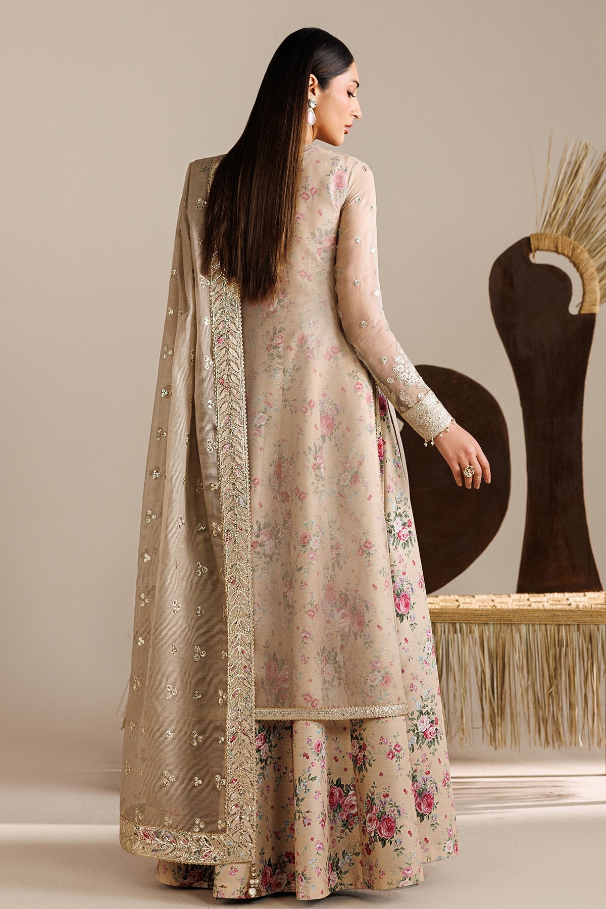 EMBROIDERED CHIFFON UC-3117