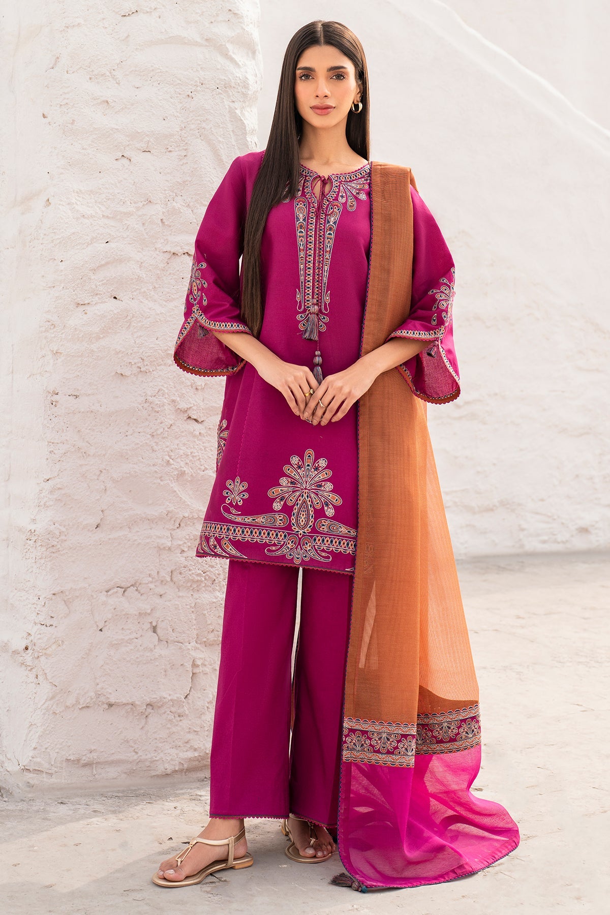 EMBROIDERED LAWN USE-9114