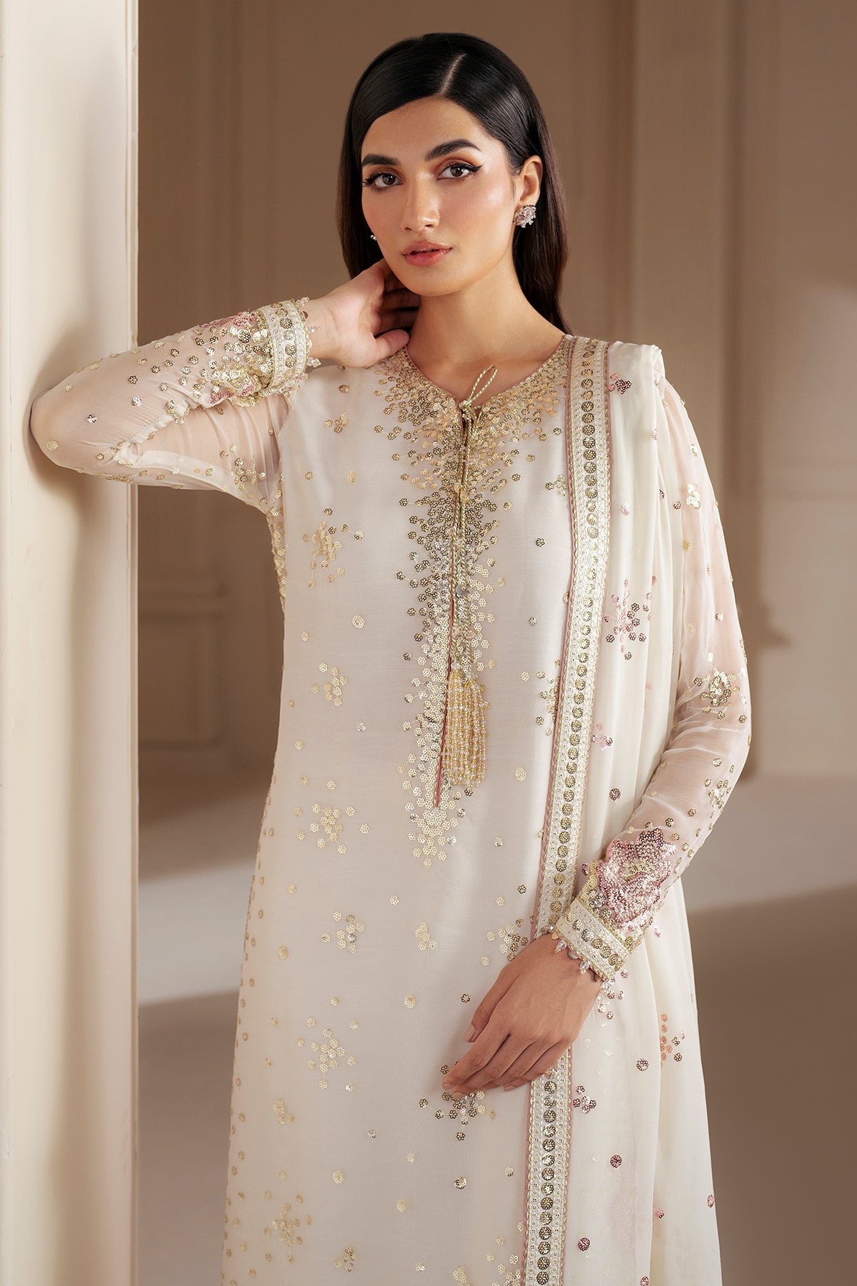 white silk formal dress
