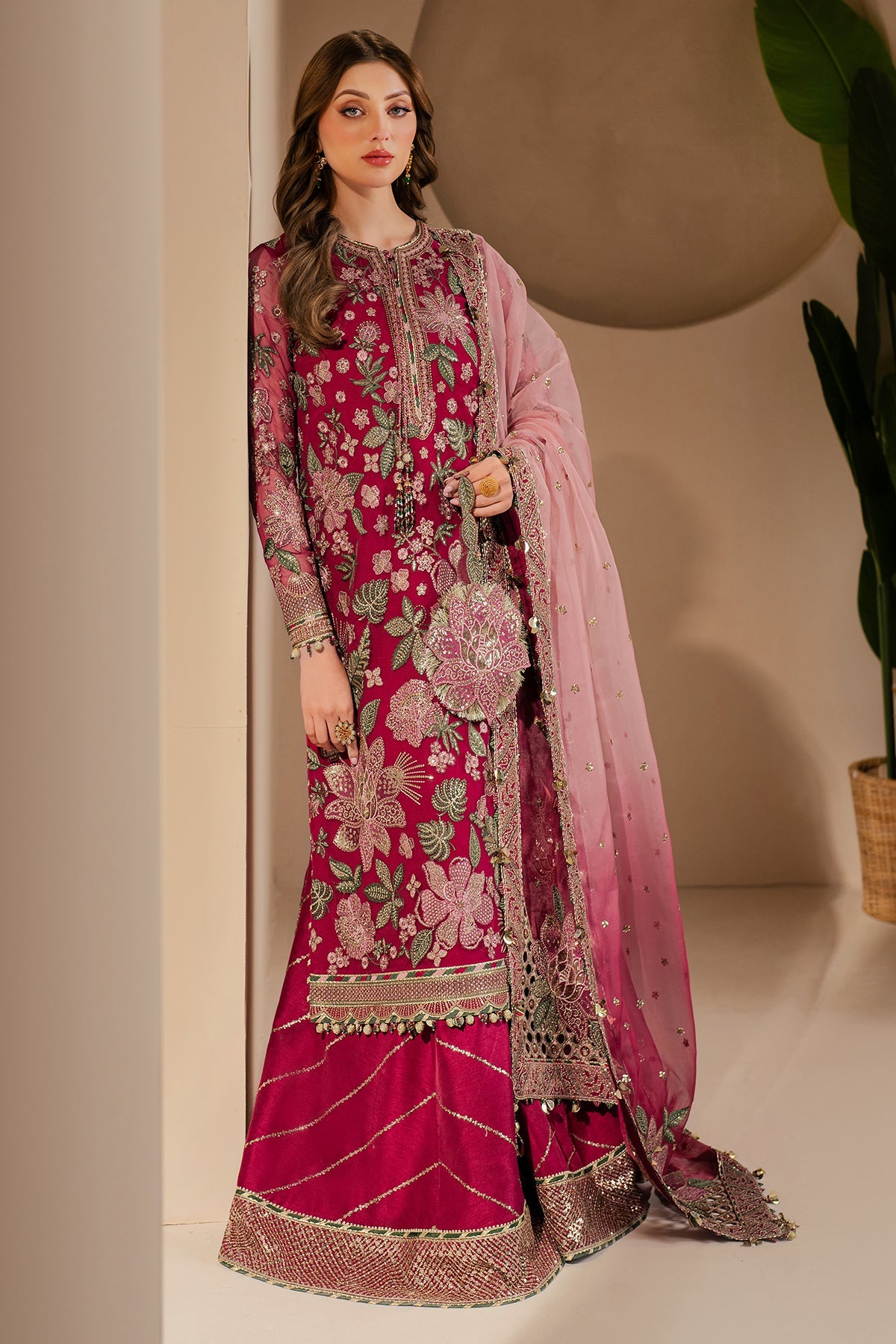 embroidered formal dress