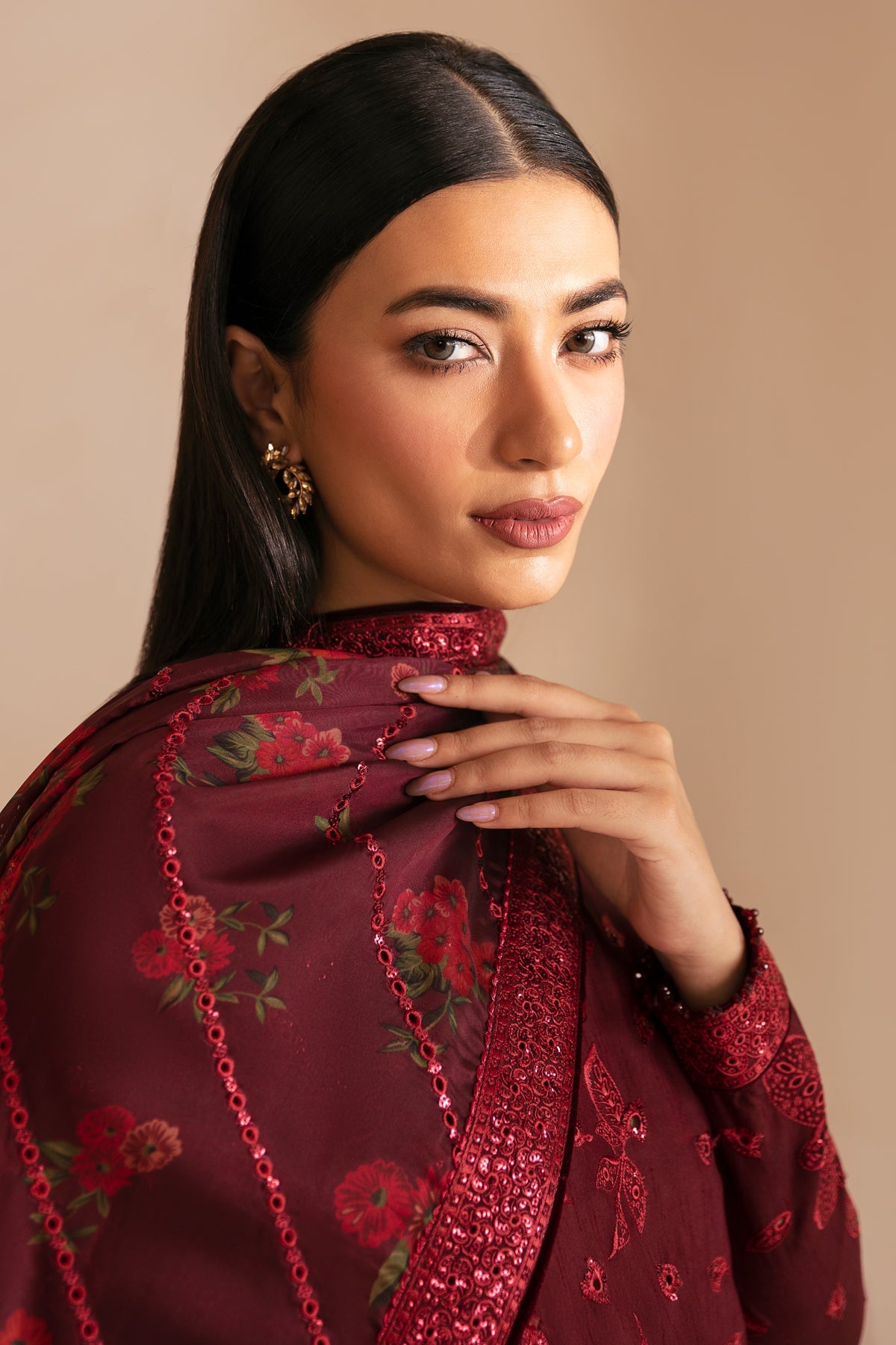 embroidered chiffon fabric pakistan