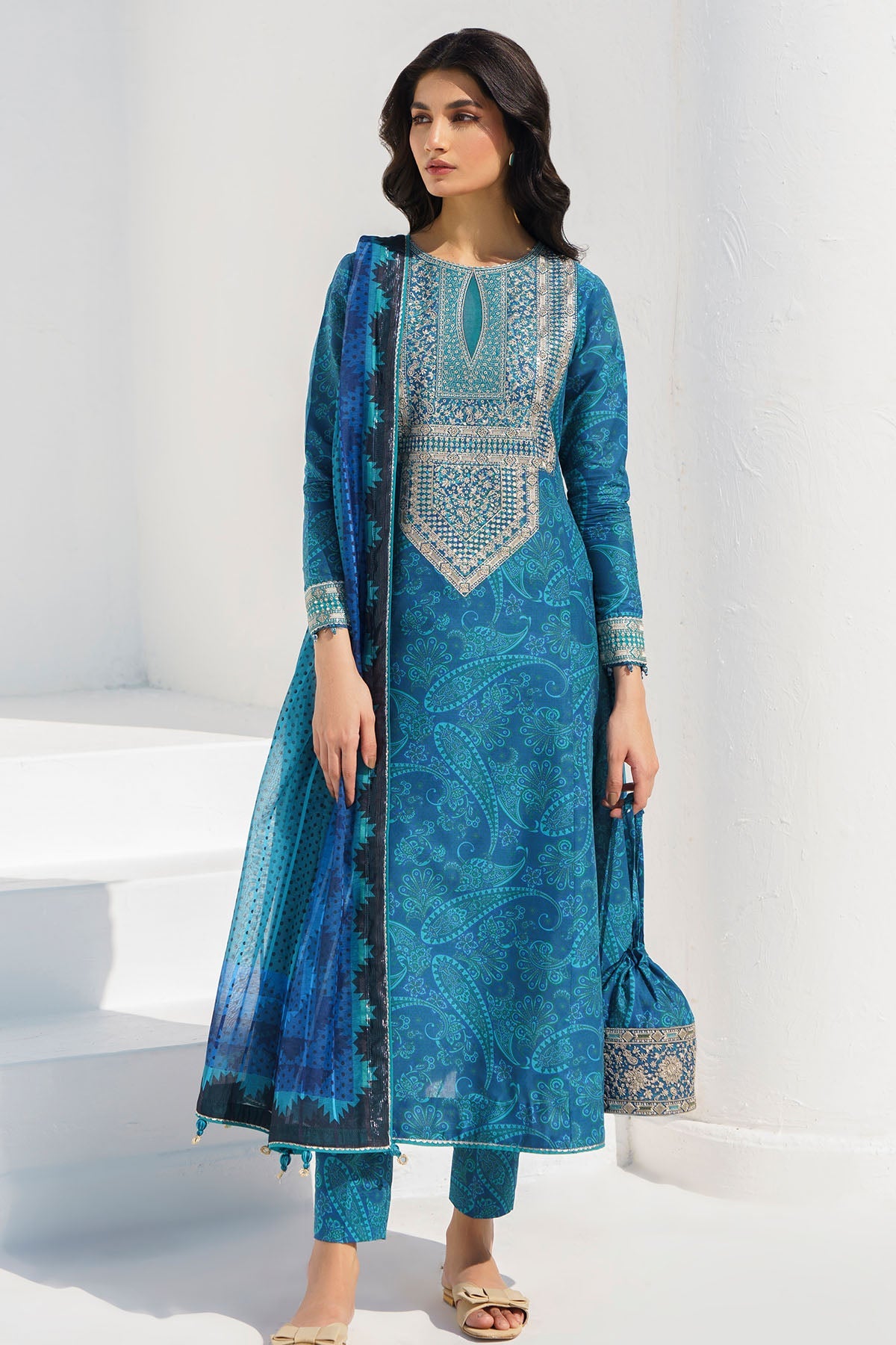 EMBROIDERED LAWN RTW-1308