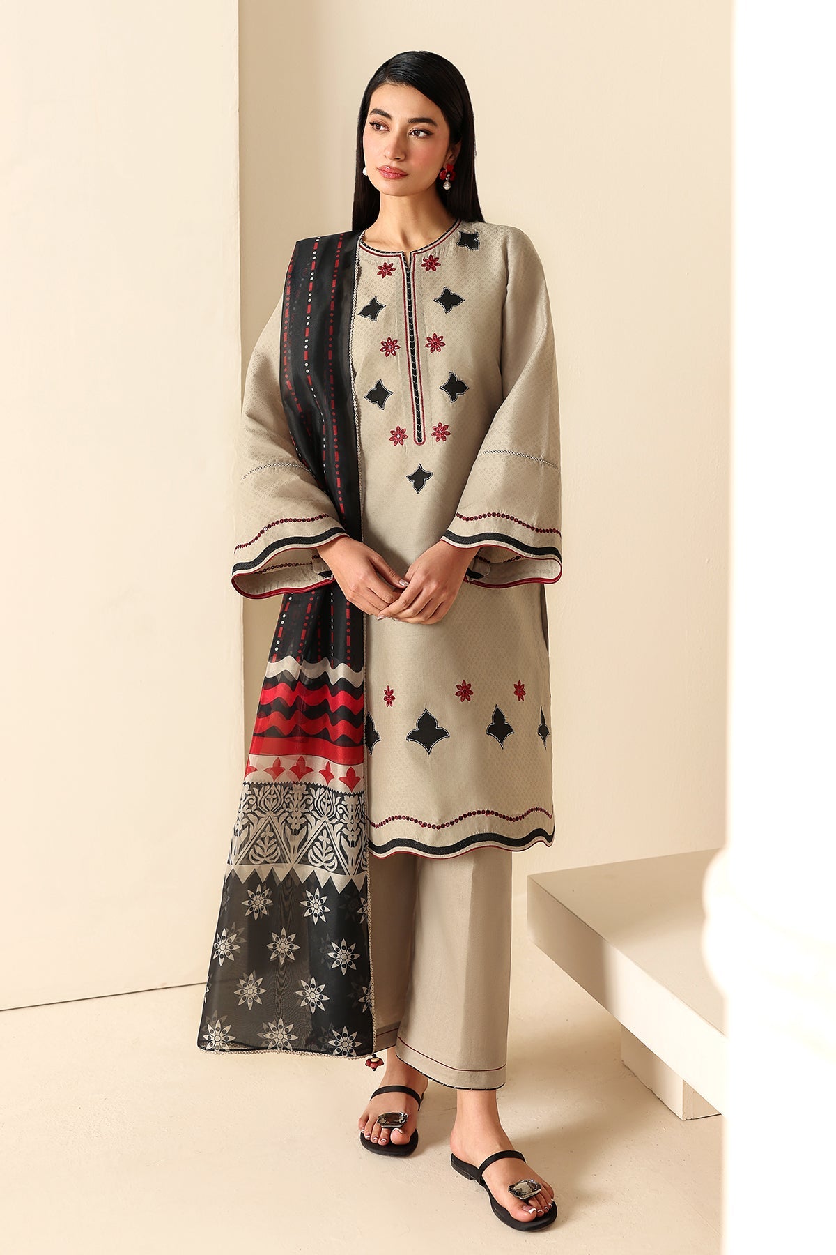 EMBROIDERED LAWN RTW-1310
