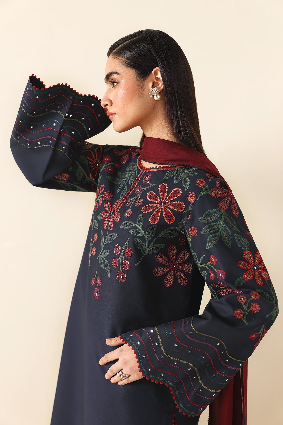 EMBROIDERED LAWN RTW-9341