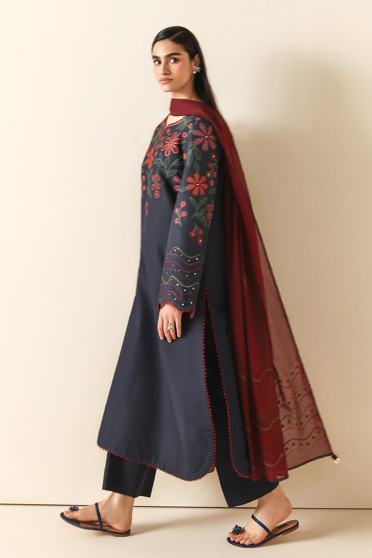 EMBROIDERED LAWN RTW-9341